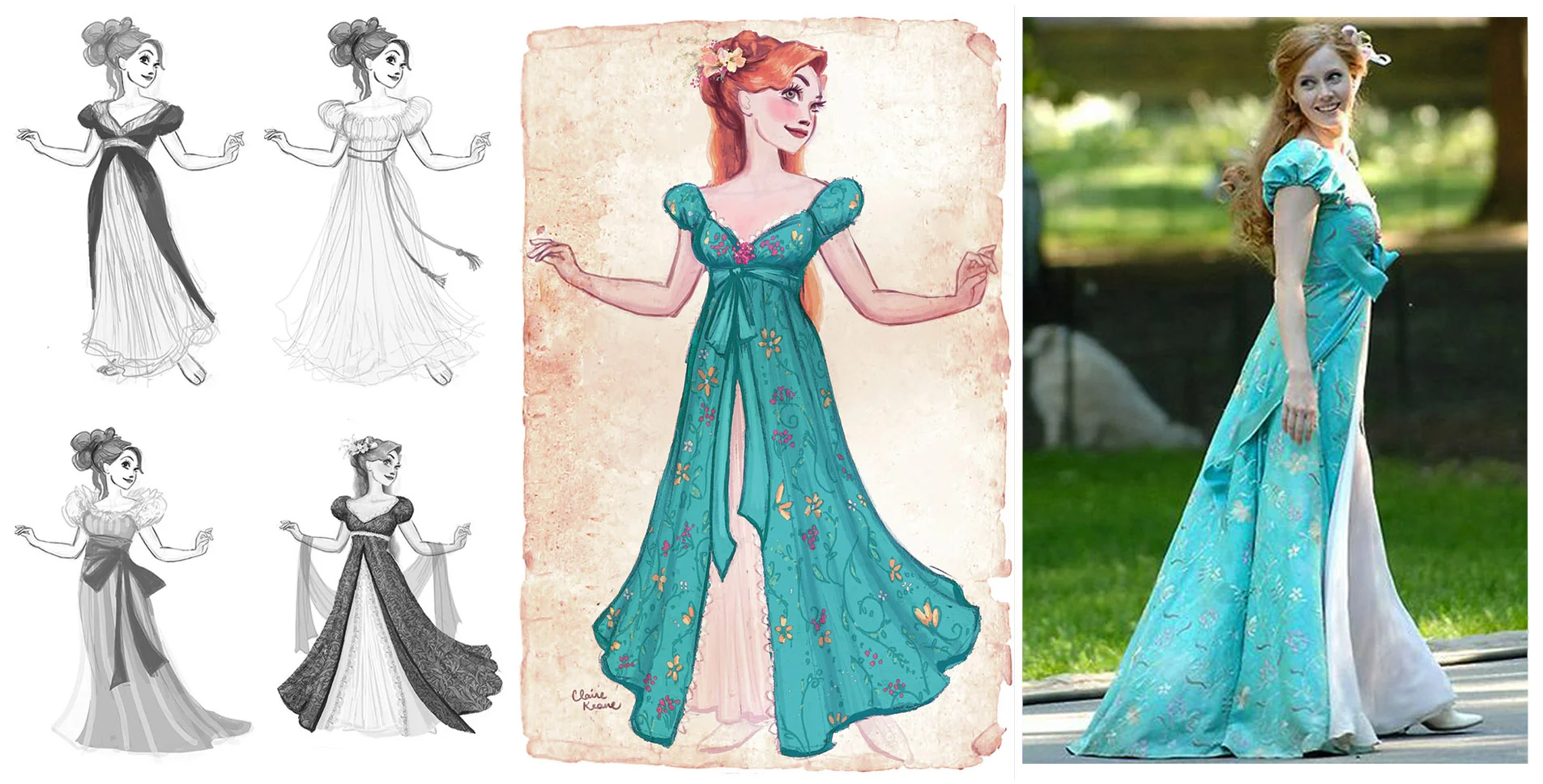 E N C H A N T E D Designing for Enchanted was a an exciting experience as it was the first time I was designing for live action characters. I always loved the classic Disney fairytale movies, so working on a film referncing them was a lot of fun