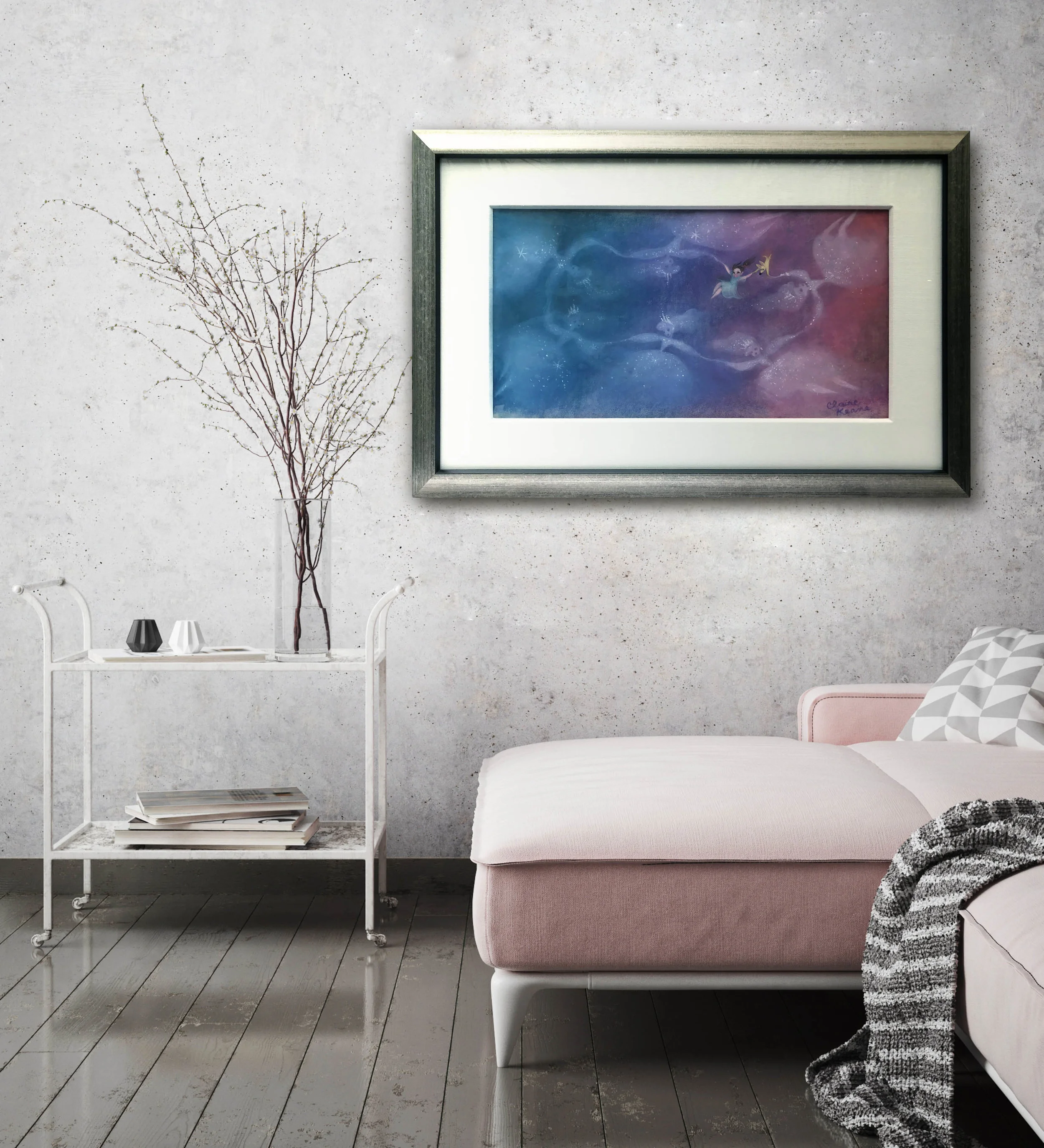 stars gray and pink couch.jpg