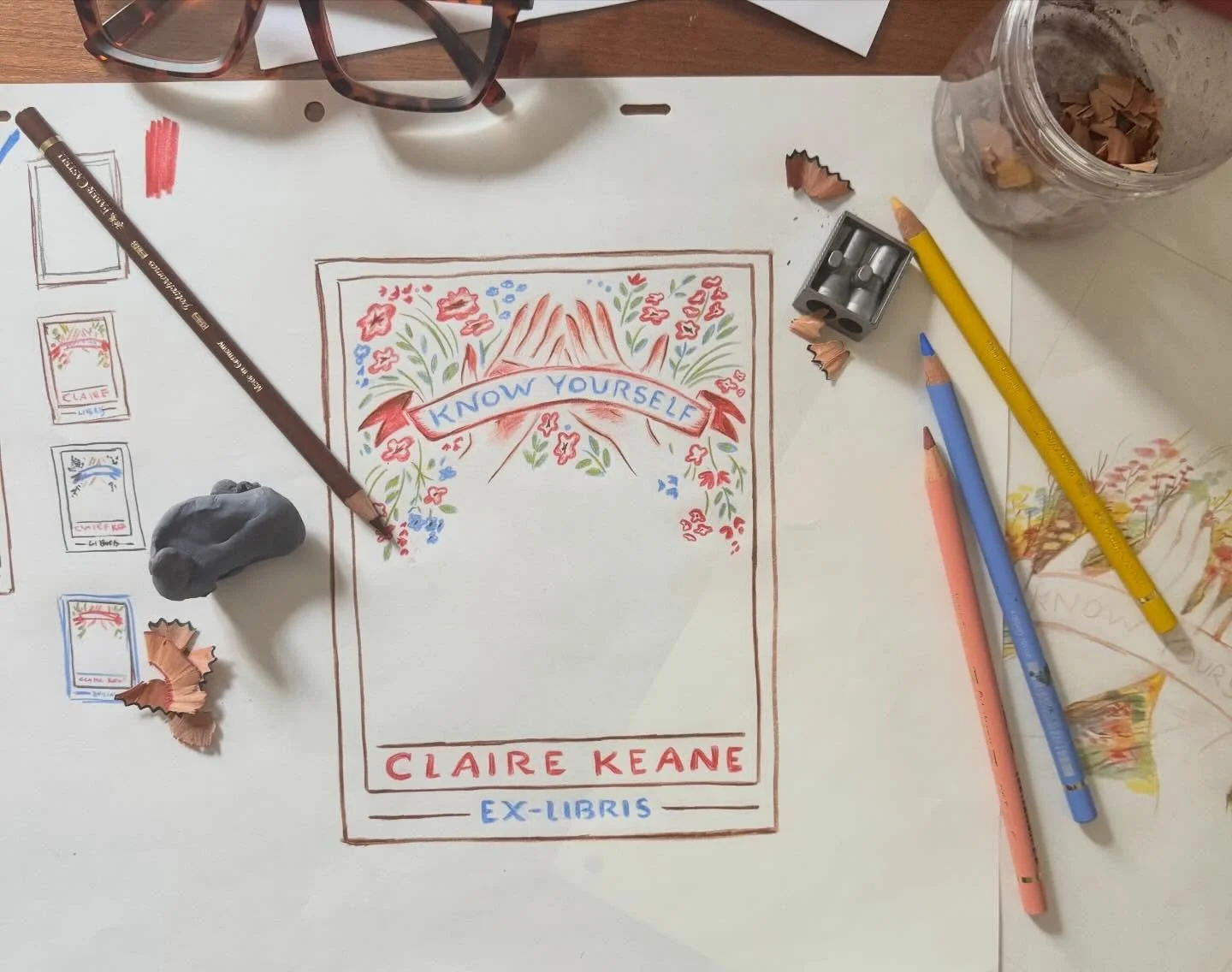 I&rsquo;ve been designing book plates to sign for pre-orders of WHO ARE YOU? through @onceuponatimebkstore - a family owned business championing local authors and illustrators for six decades. Limited number available. See my profile for more info ❤️