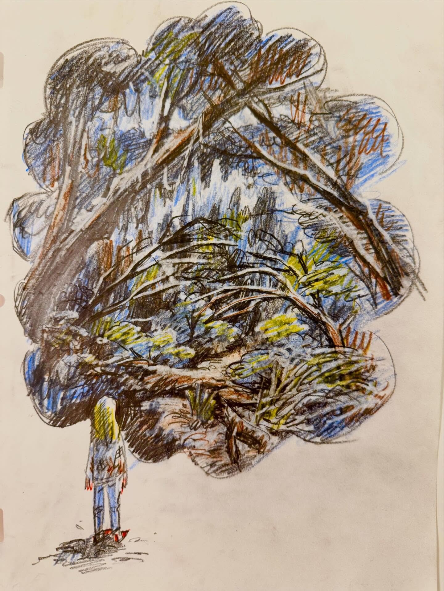 A scary forest that appeared in a hypnotherapy session twenty years ago during my search for understanding my nocturnal panic attacks. I&rsquo;m drawing / writing about this journey in my next newsletter.