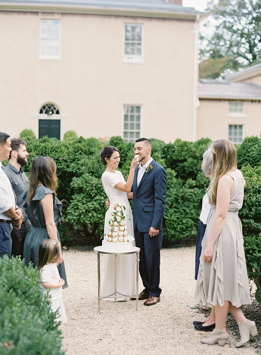 Fine art film photographer photography wedding engagement washington DC georgetown virginia modern bride destination inspiration tuscan inspired minimal classic timeless california ny croquembouche