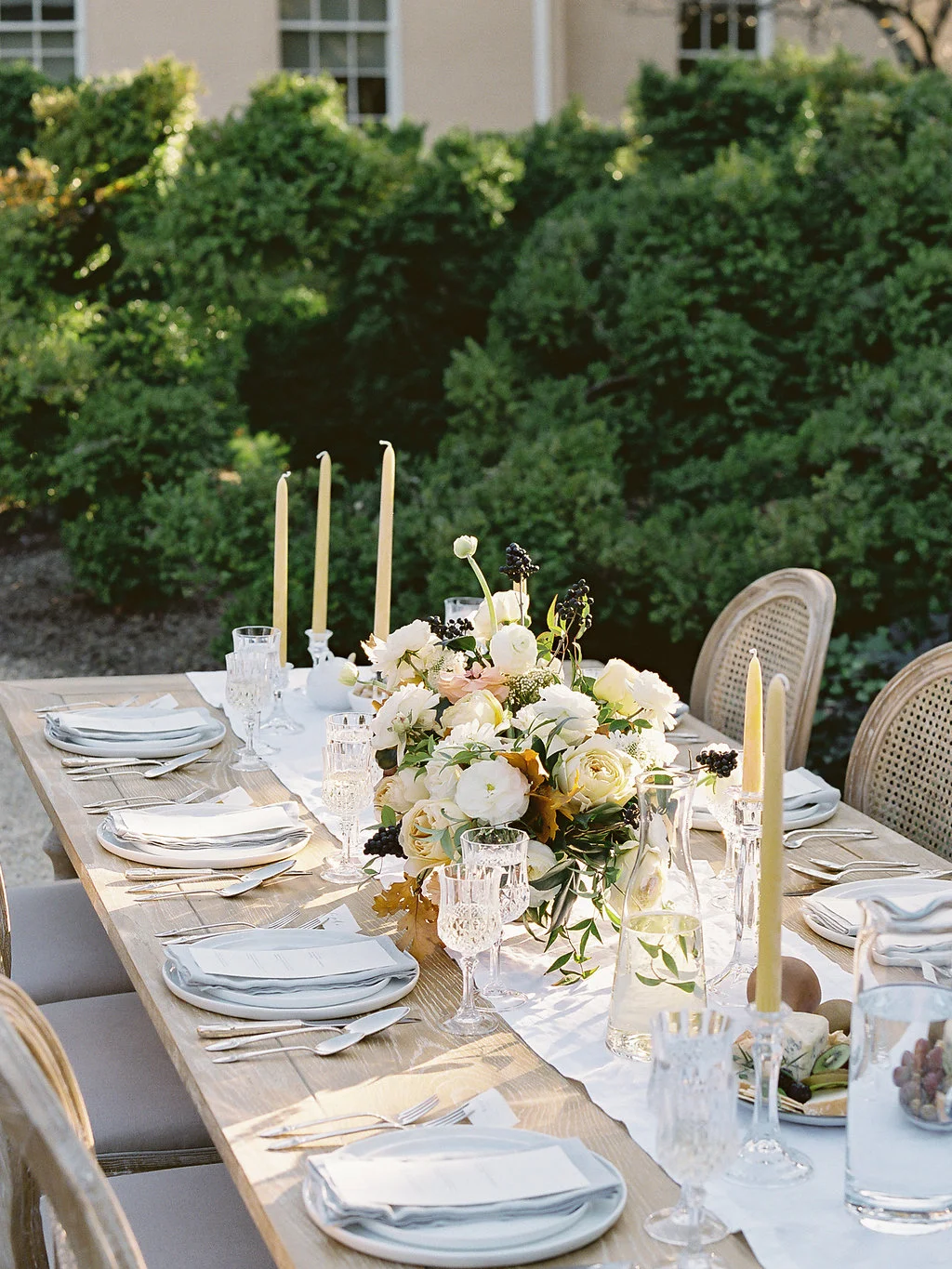 Fine art film photographer photography wedding engagement washington DC georgetown virginia modern bride destination inspiration tuscan inspired minimal classic timeless california ny dining outside