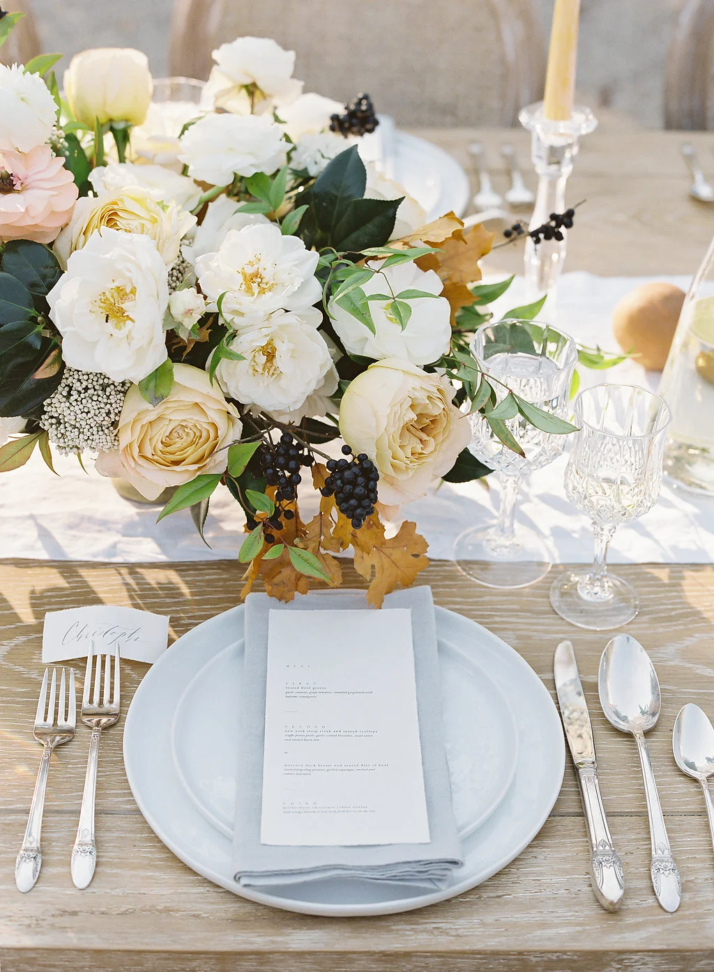 Fine art film photographer photography wedding engagement washington DC georgetown virginia modern bride destination inspiration tuscan inspired minimal classic timeless california ny table dining