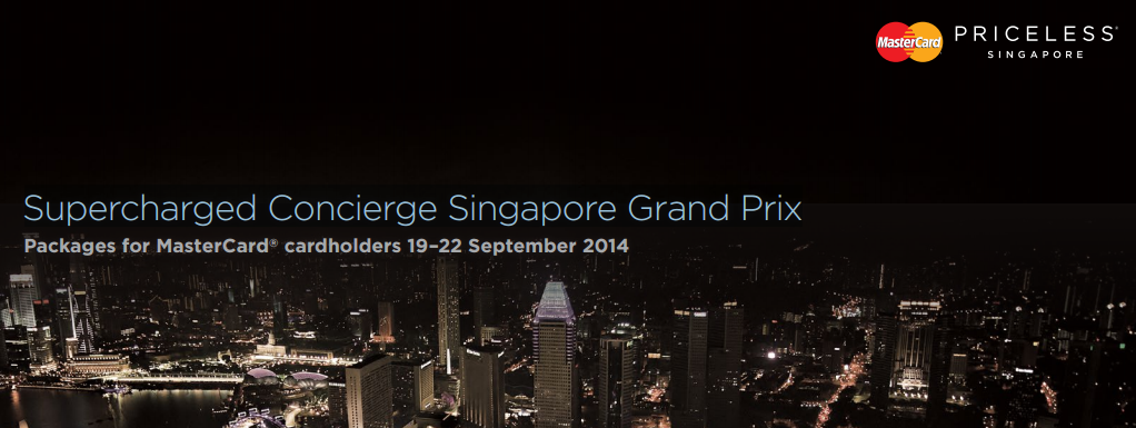F1 Package - Pan Pacific Singapore (19-22 Sep)