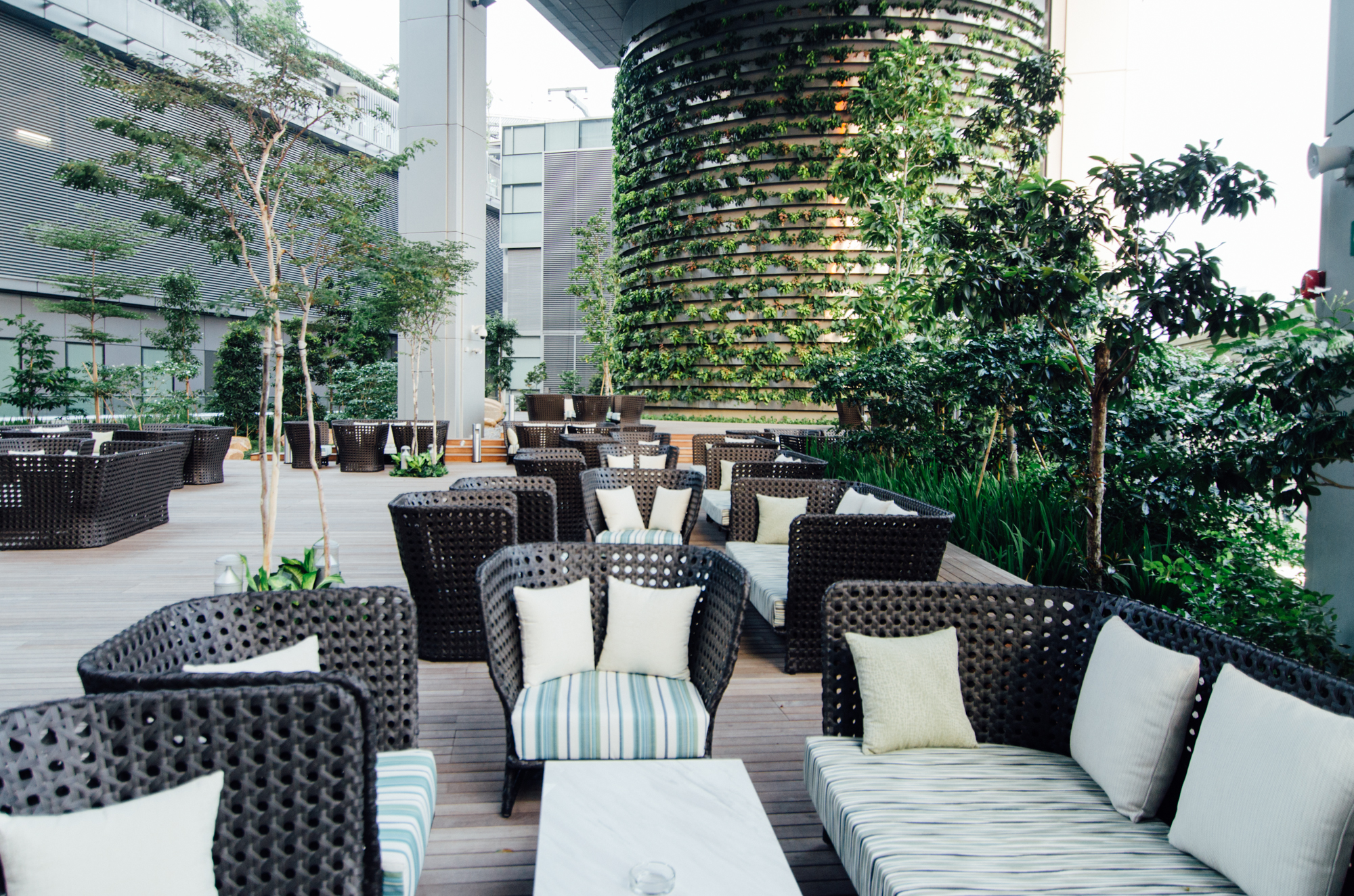 Outdoor Terrace of Makan @ Jen 