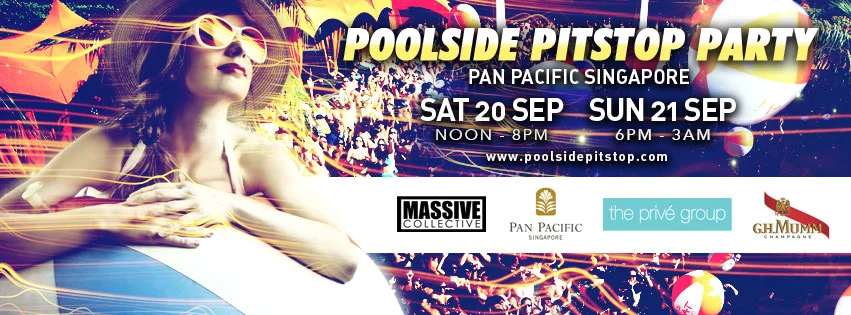 Poolside Pitstop Party at Pan Pacific Singapore (20-21 Sep)