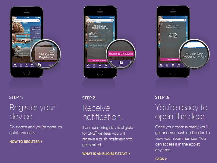 Unlock Your Hotel Door with Your Phone - SPG 