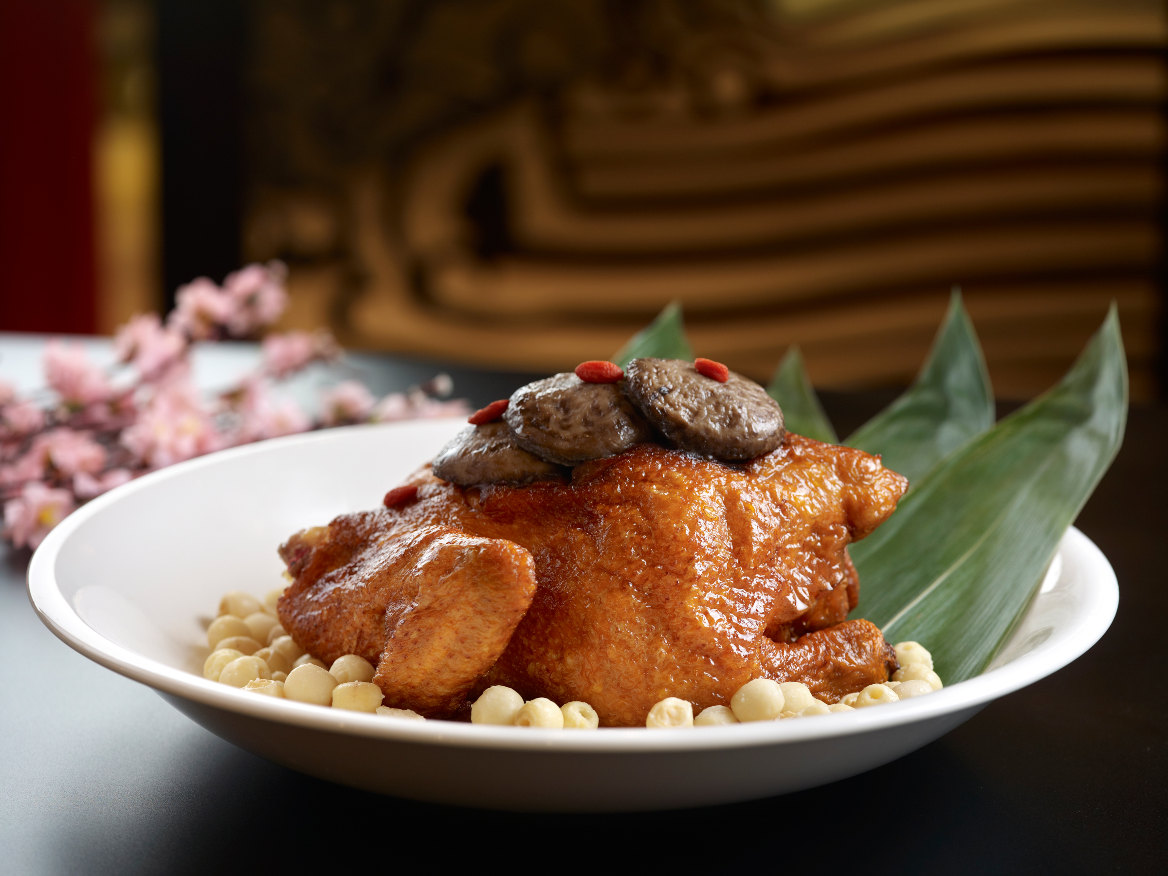Traditional Stewed Chicken with Eight Treasures and Lotus Seeds (八宝莲子富贵鸡) -&nbsp;S$68++ 