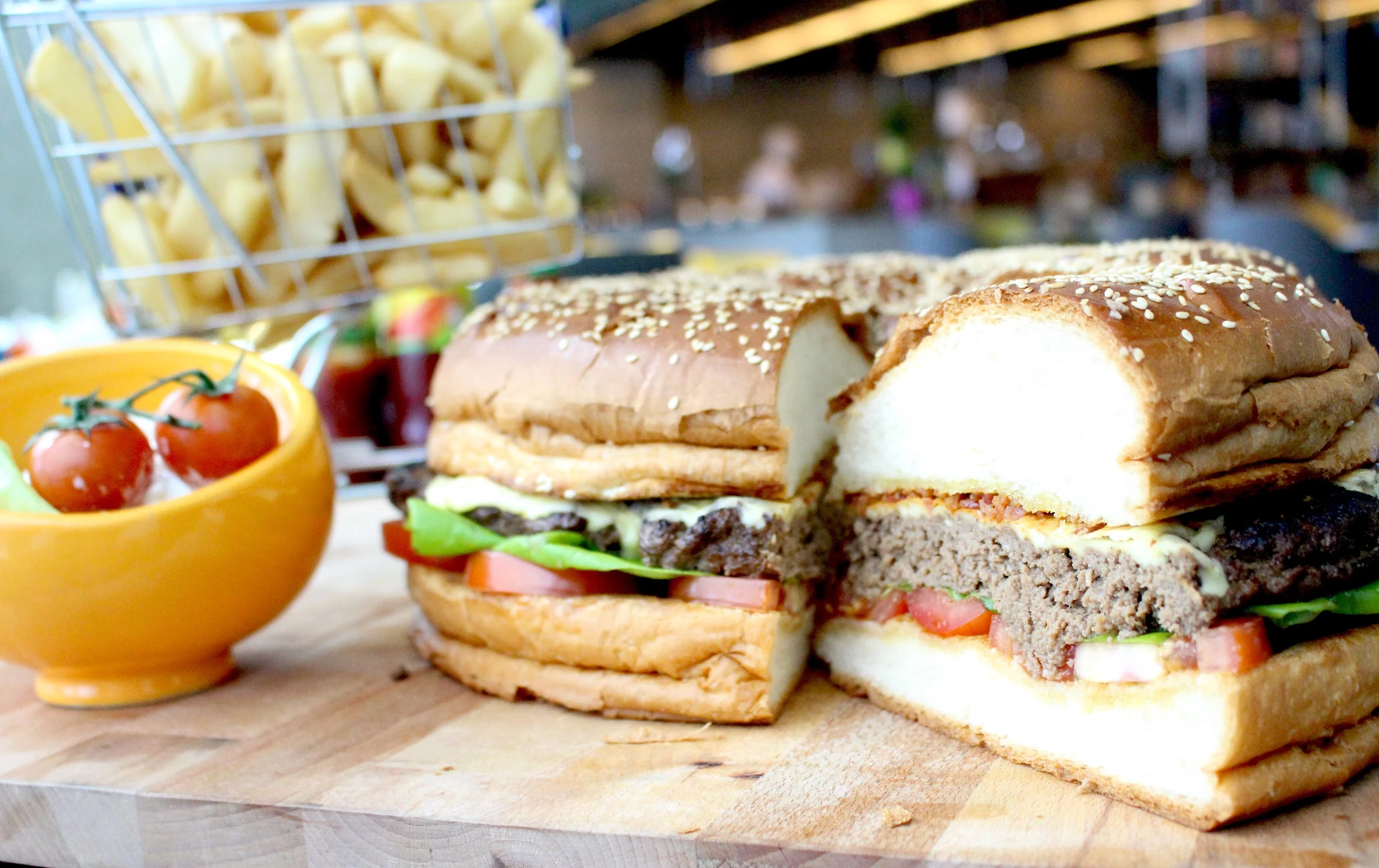 Hotel Jen's Biggest Burger in Singapore