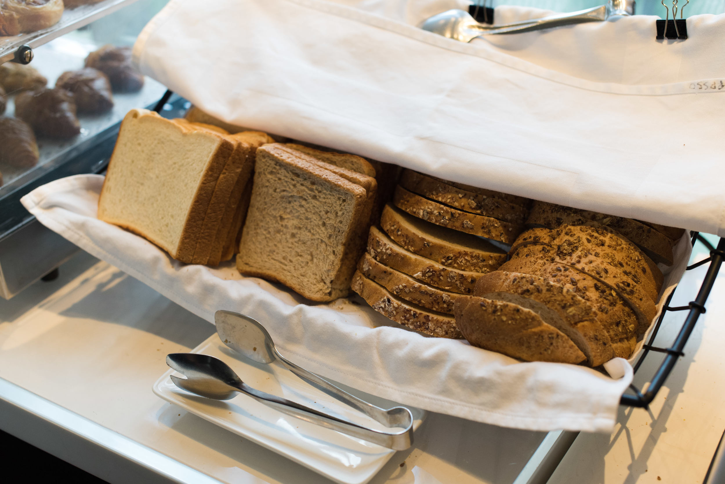 Selection of Breads at the Pacific Lounge