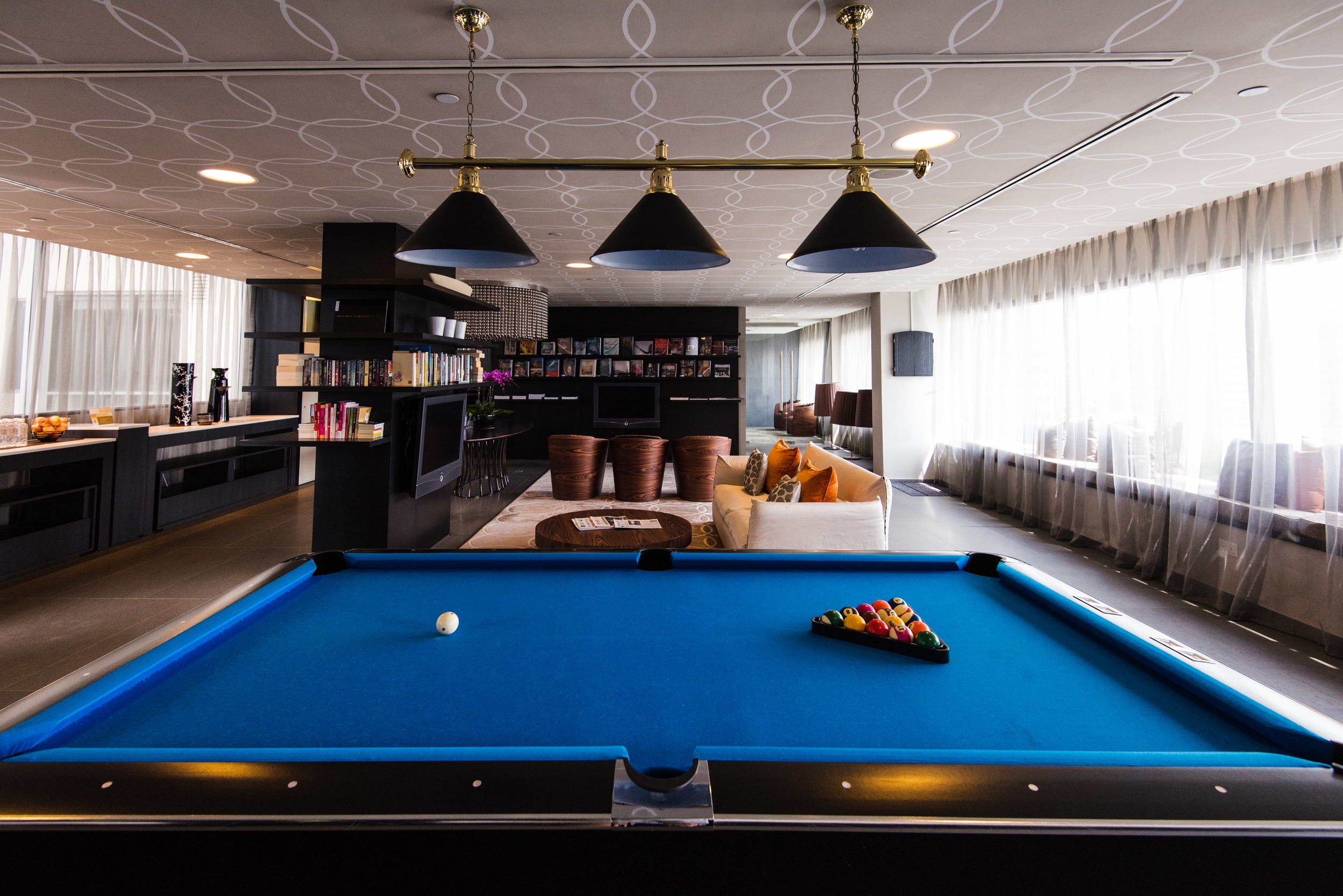 Pool Table in The Living Room