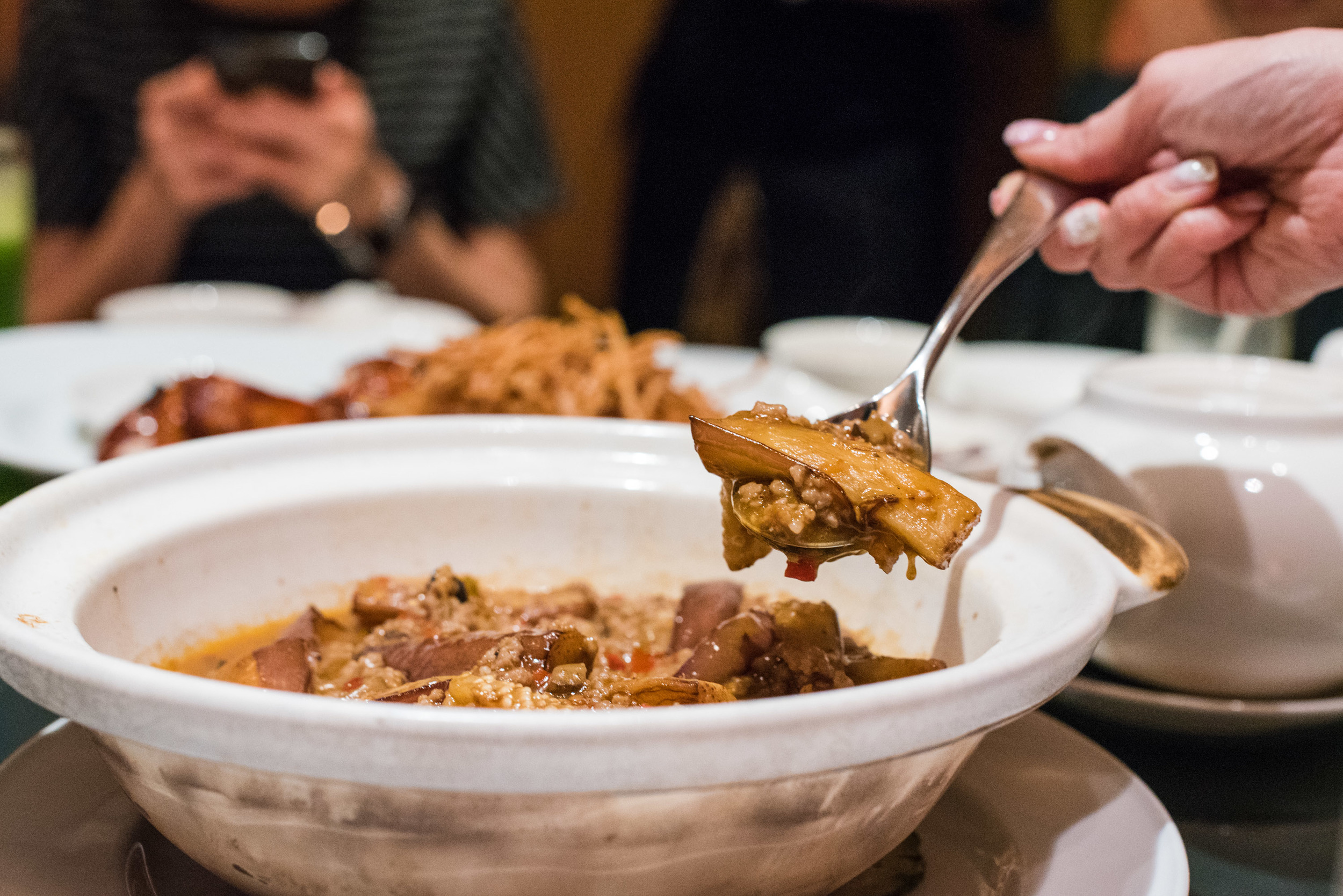Claypot Eggplant &amp; Minced Pork with Spicy Sauce (S$22++)