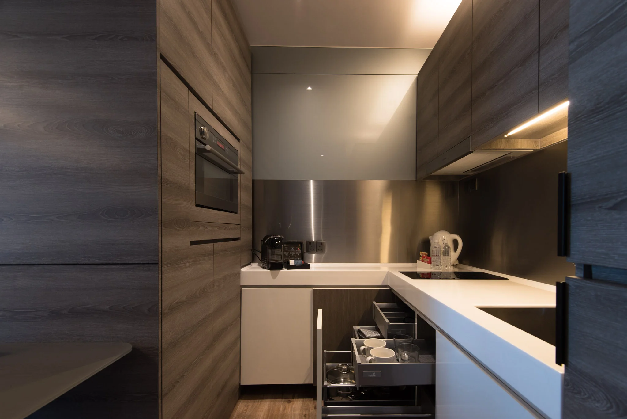 One Bedroom Premium Suite (Kitchen) of the Pan Pacific Serviced Suites Beach Road