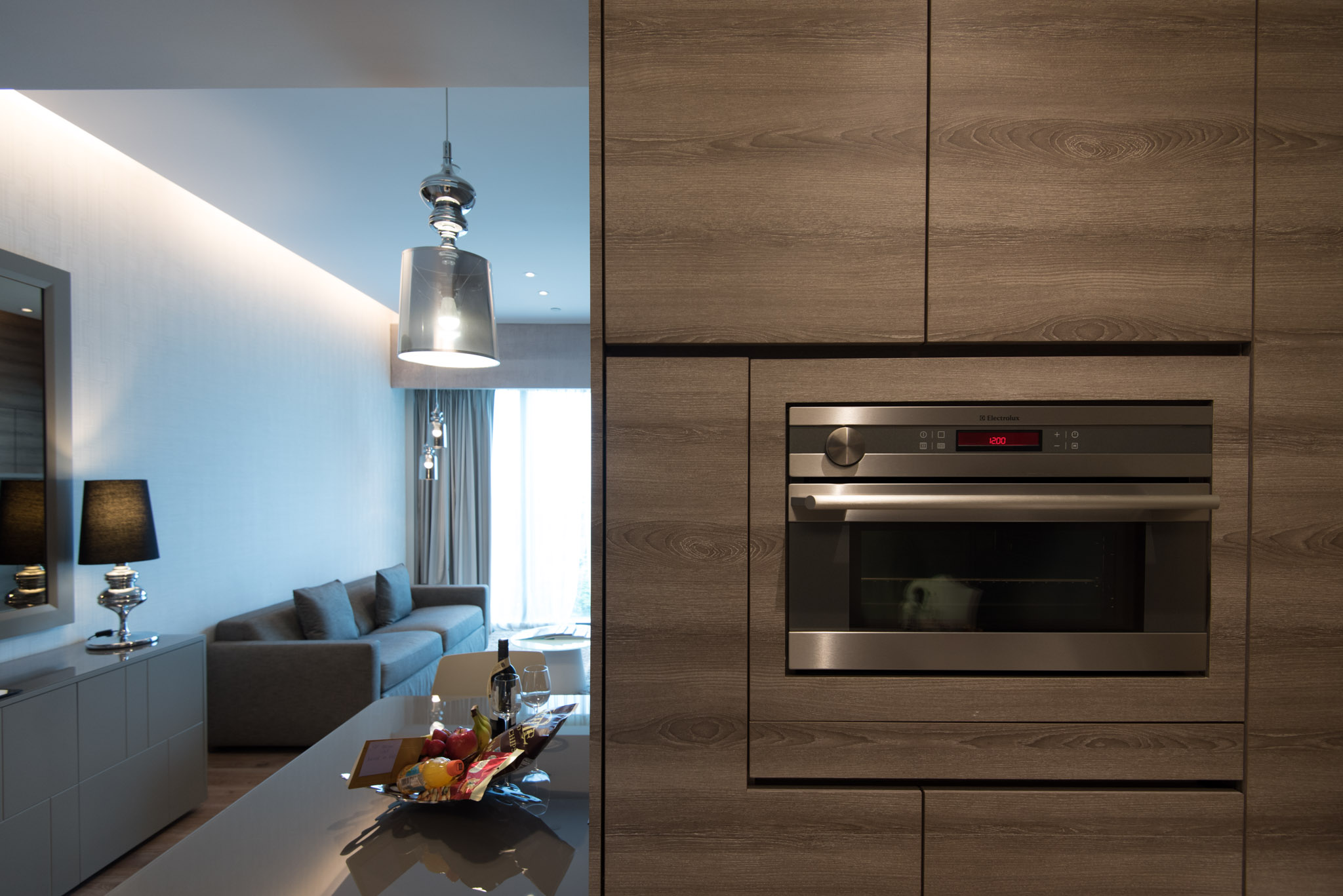 One Bedroom Premium Suite (Kitchen) of the Pan Pacific Serviced Suites Beach Road