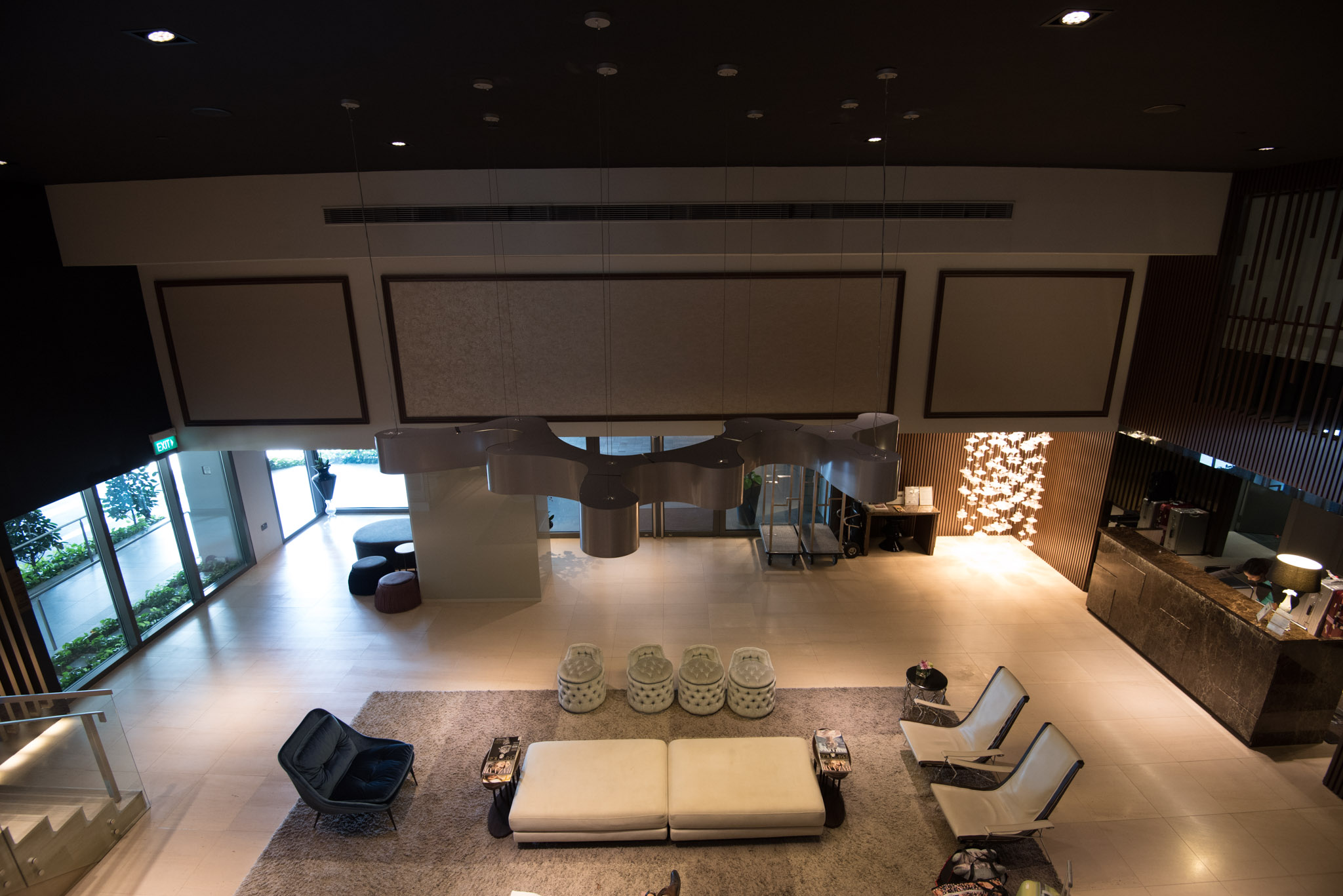 Lobby of the Pan Pacific Serviced Suites Beach Road