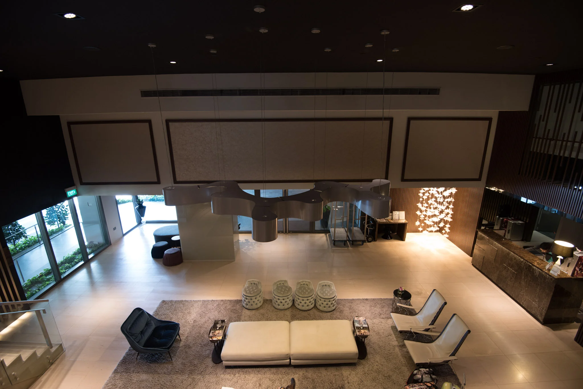 Lobby of the Pan Pacific Serviced Suites Beach Road
