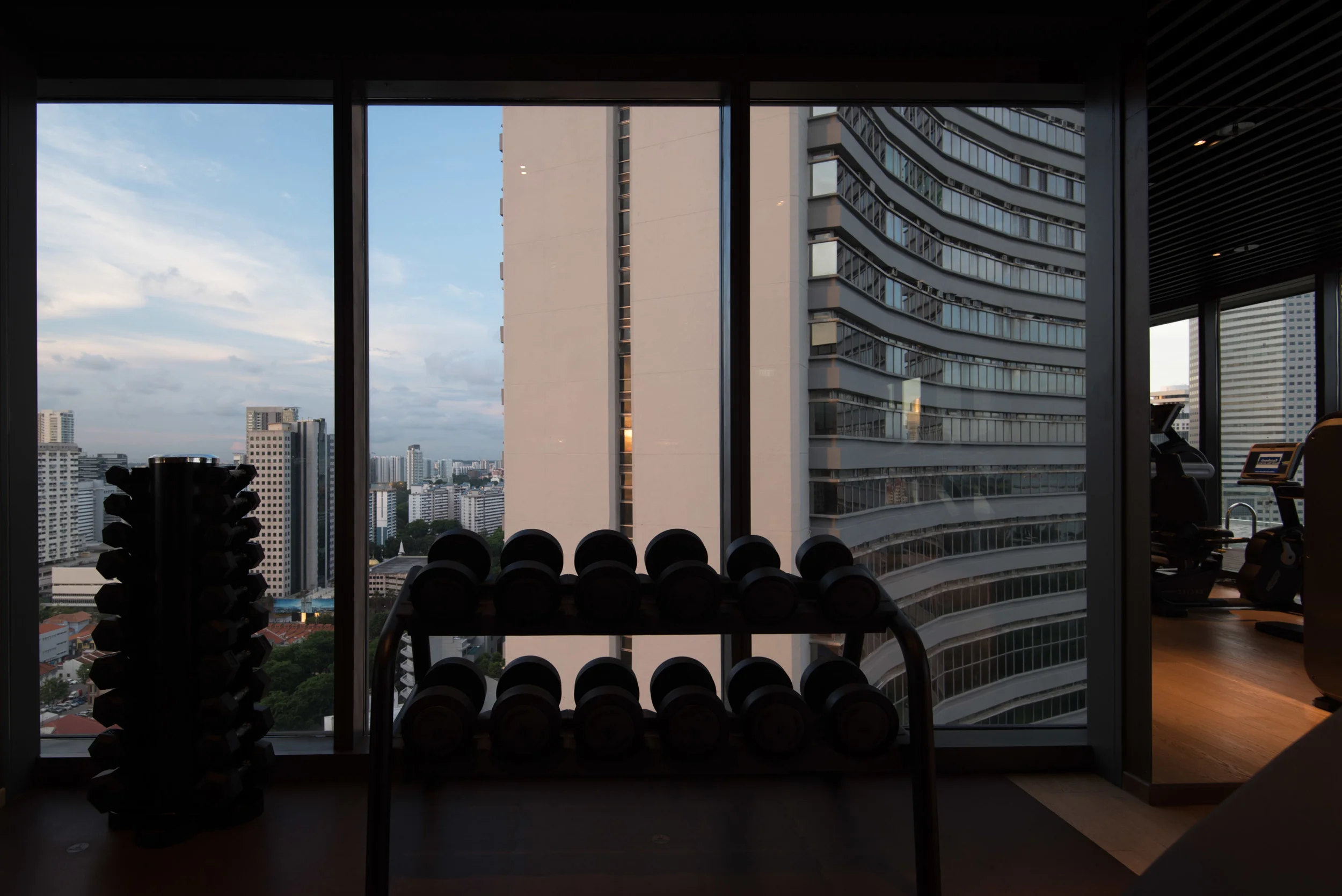 Gym of the Pan Pacific Serviced Suites Beach Road
