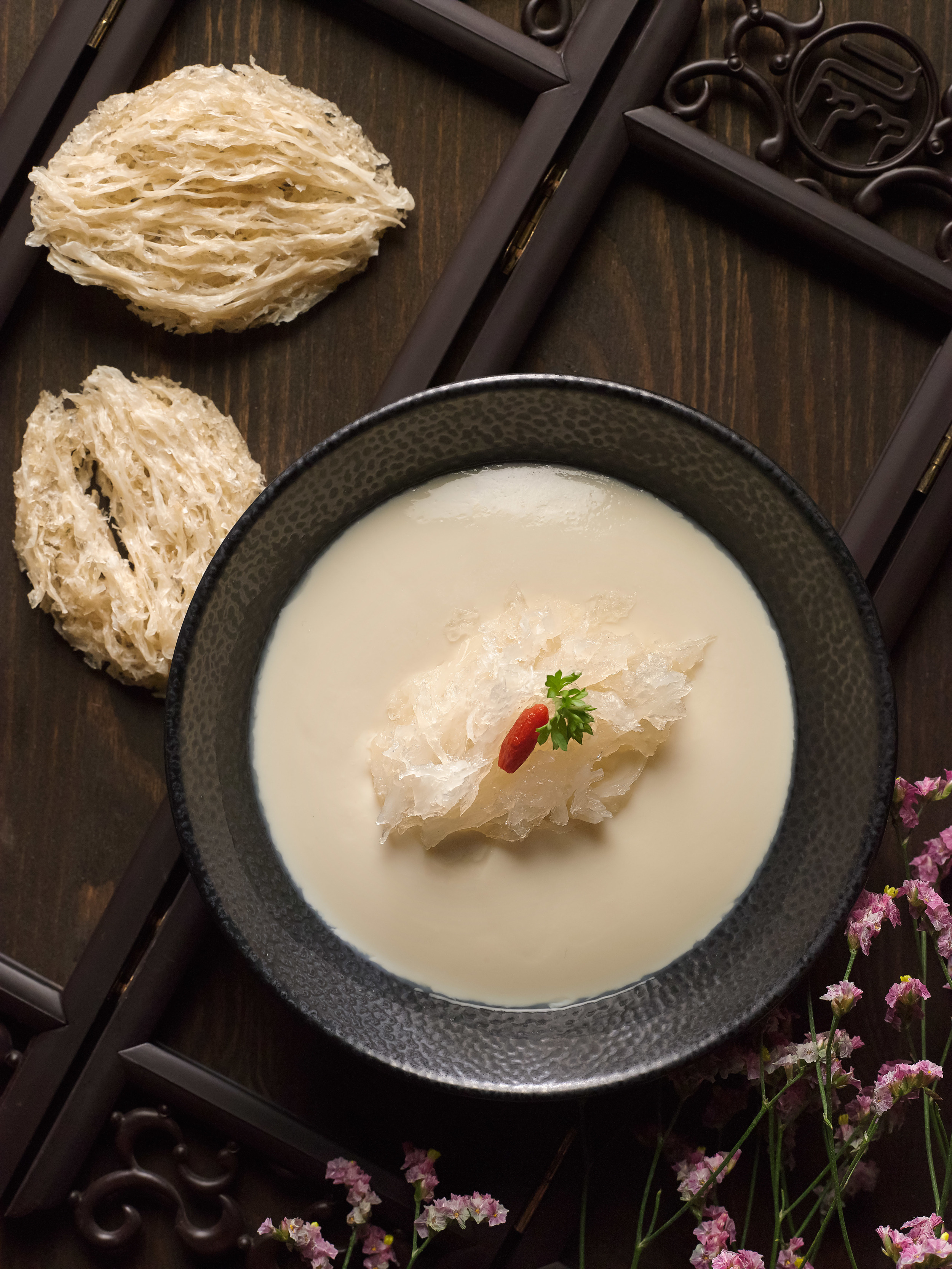 Chilled Homemade&nbsp;Bean Curd with Bird’s Nest | Photo Credit: Pan Pacific Singapore