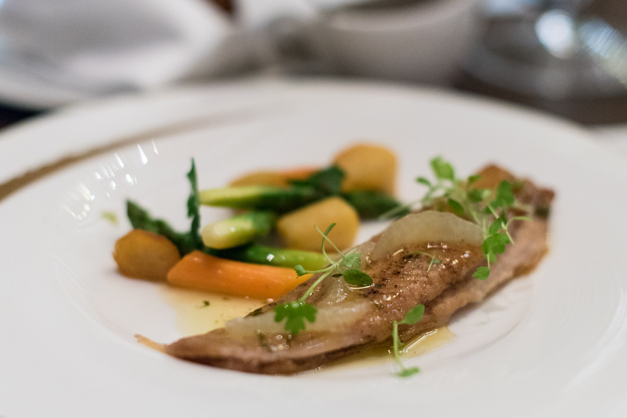 Butter-Sealed Dover Sole Fillet&nbsp;(Tasting Portion)Brasserie Les Saveurs - St. Regis Singapore