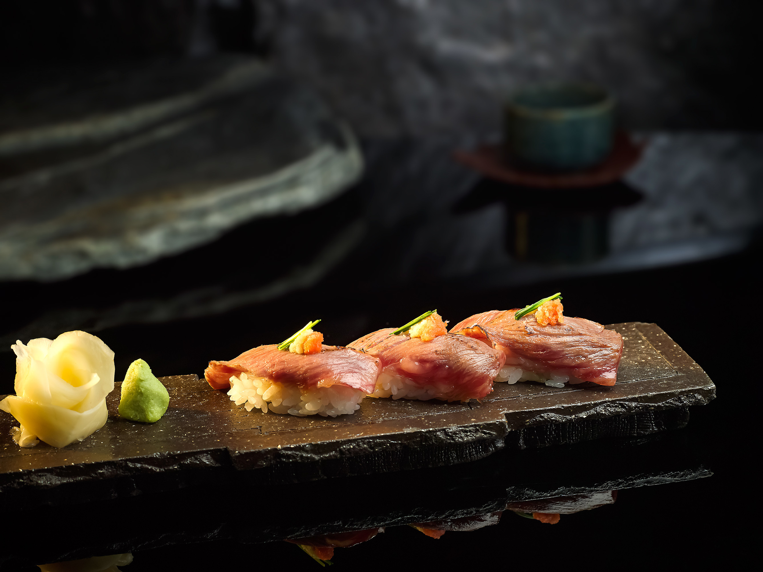 Grilled Miso-Cured Wagyu Sirloin | Photo Credit: Pan Pacific Singapore