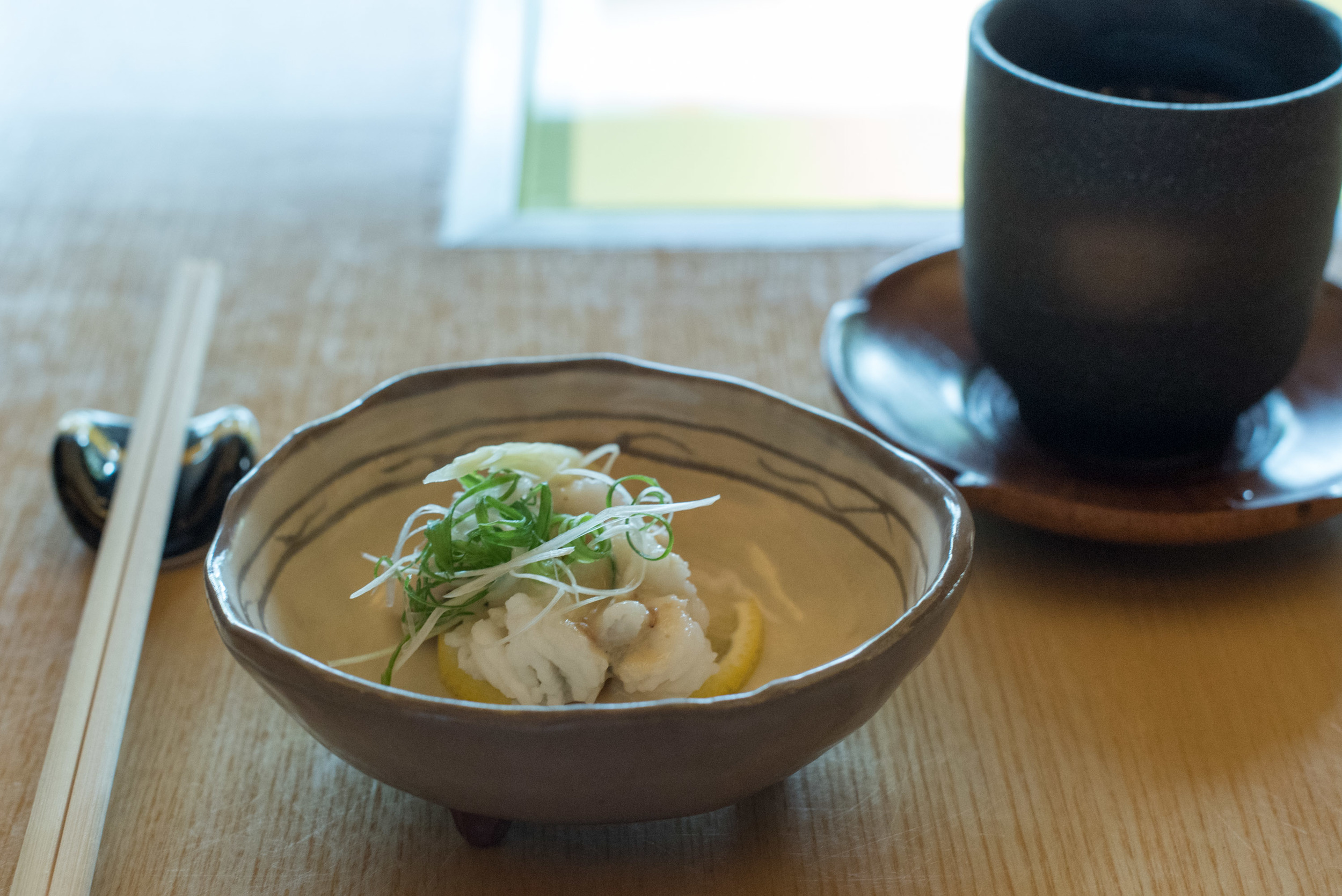 Pike Eel in Vinegar Miso Dressing