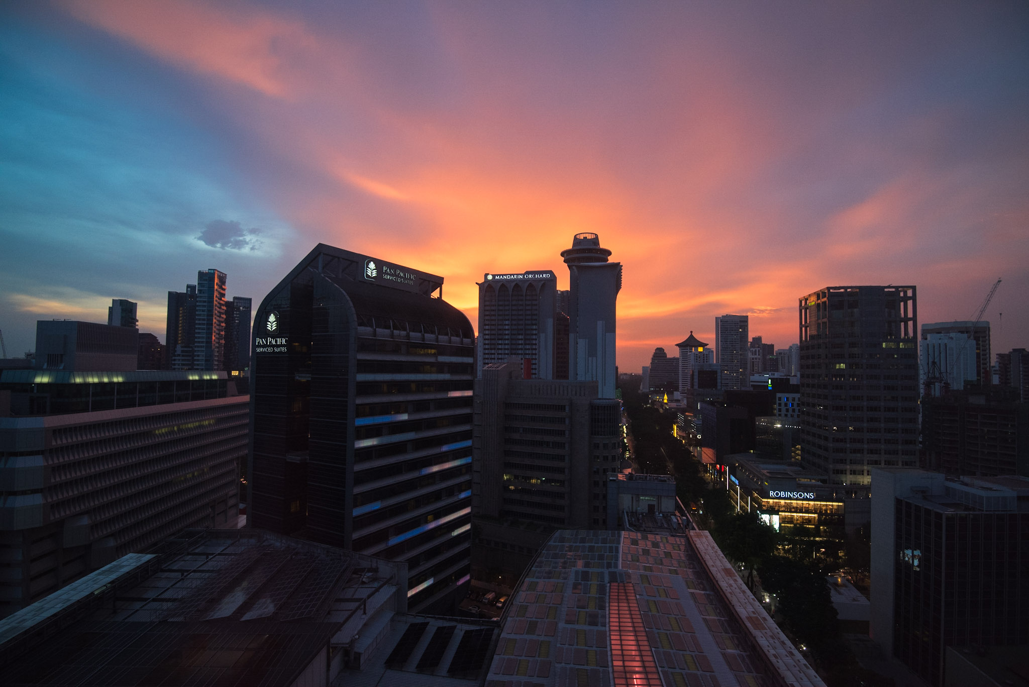 View from the Deluxe Room - Hotel Jen Orchardgateway Singapore