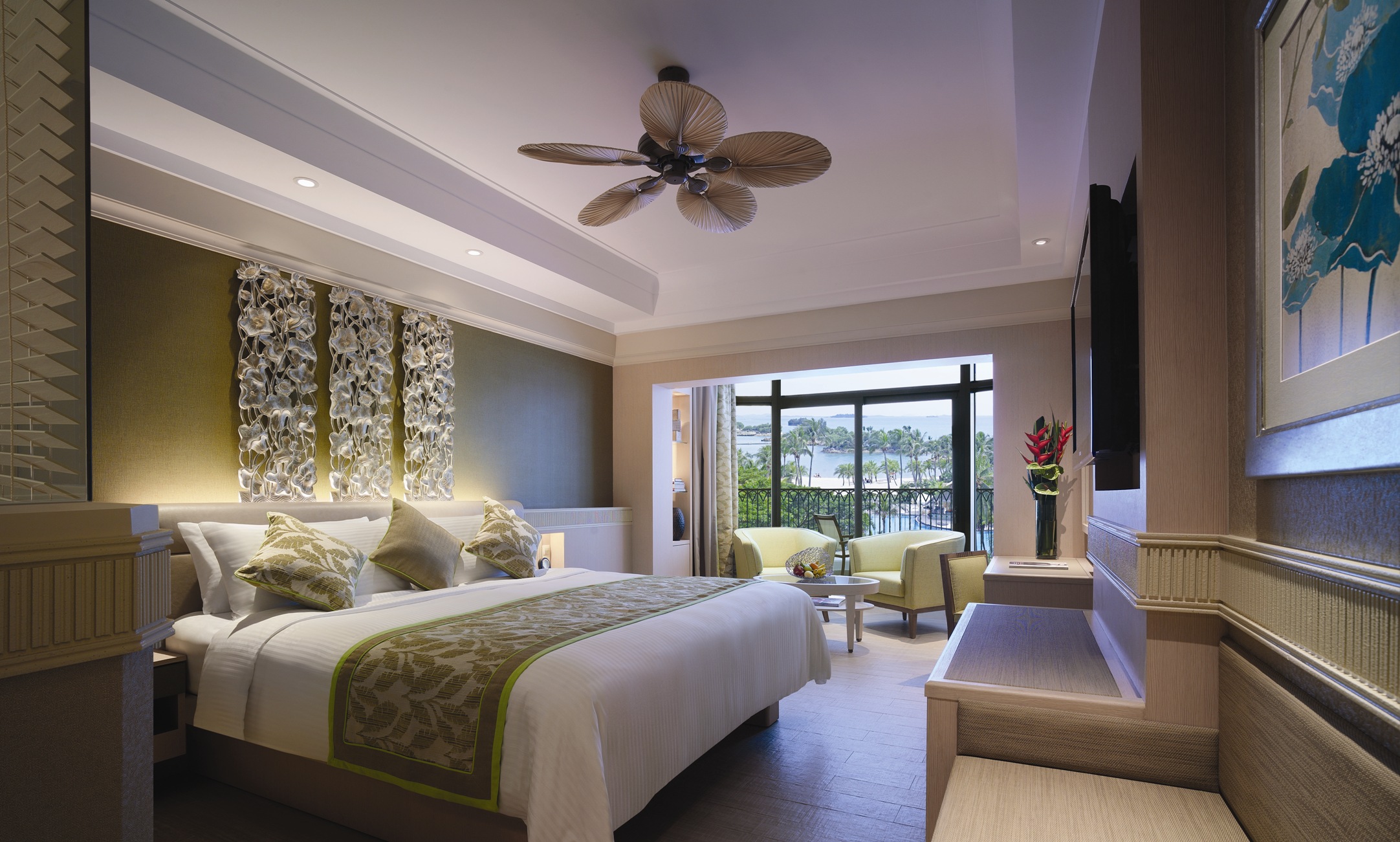 Deluxe Pool View Room | Photo Credit:&nbsp;Shangri-La's Rasa Sentosa Resort &amp; Spa, Singapore