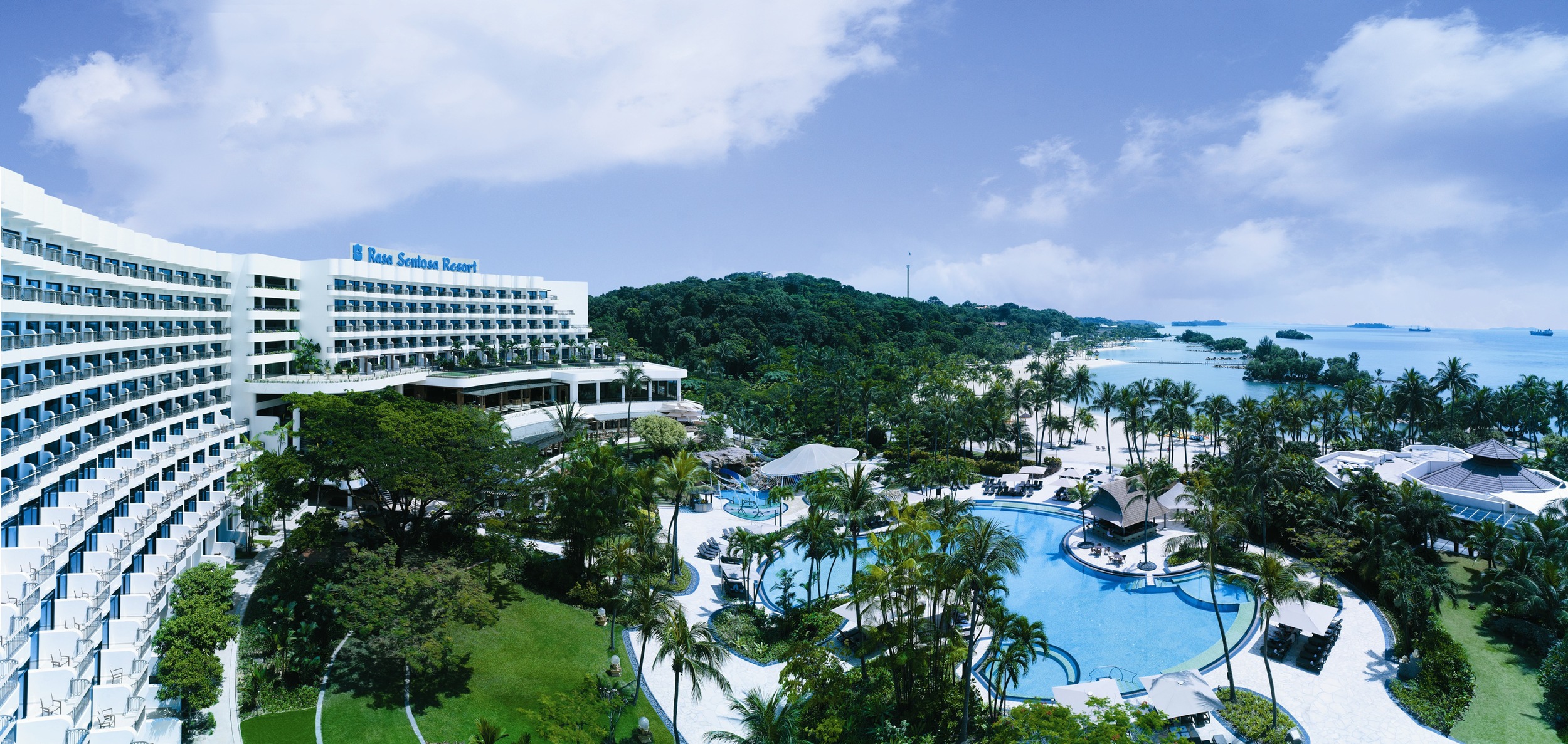Aerial Shot | Photo Credit:&nbsp;Shangri-La's Rasa Sentosa Resort &amp; Spa, Singapore
