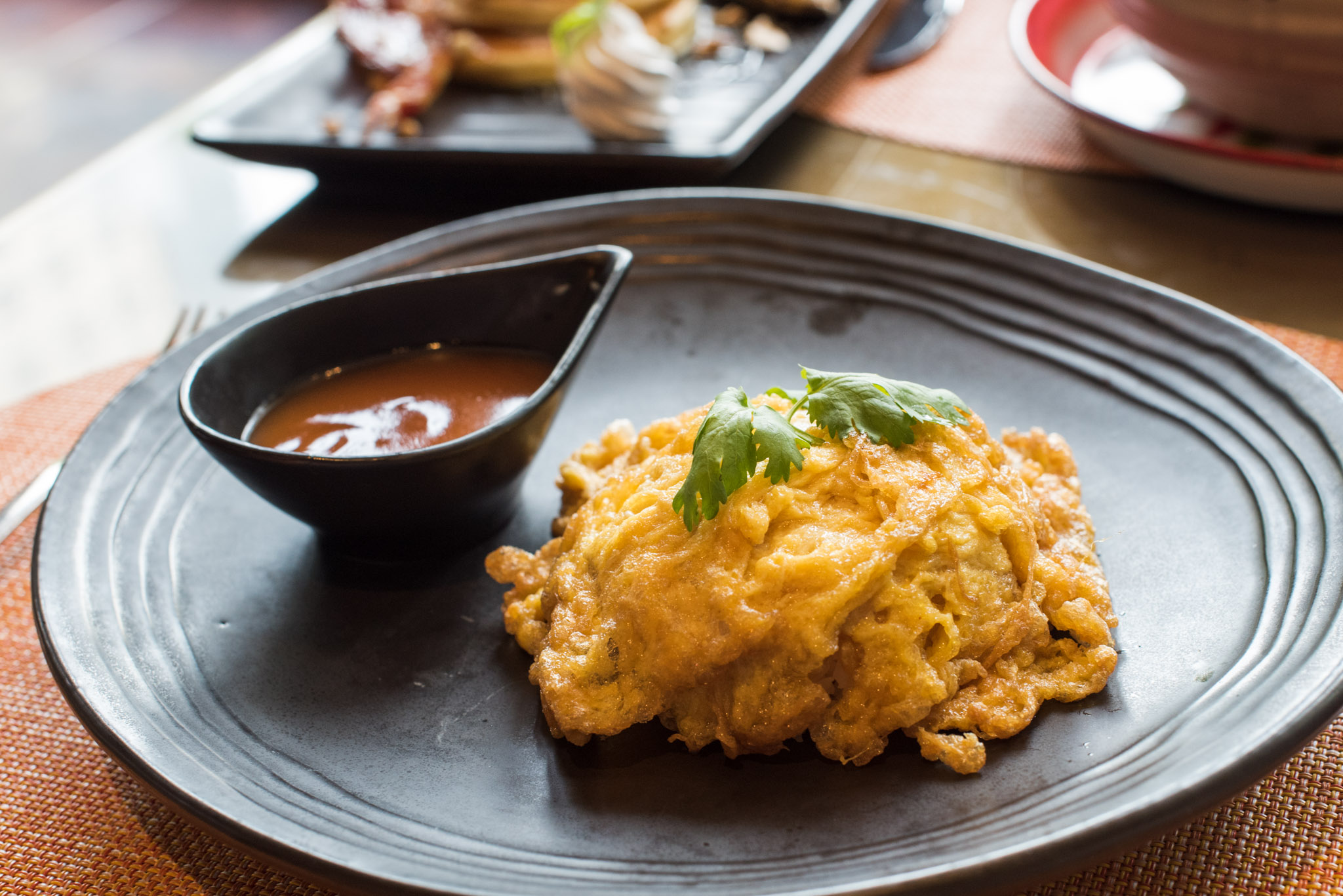 Kai Jiew - Wok-fried Thai Omelette, Steamed Rice and Chili SauceMetro On Wireless - Hotel Indigo Bangkok Wireless Road