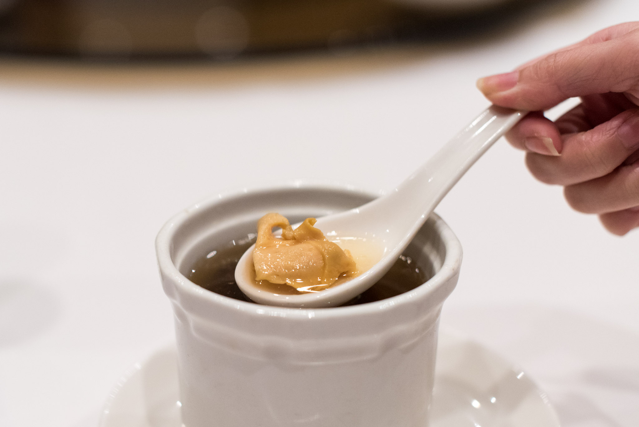 Double-boiled Conch and Morel Mushroom SoupWan Hao Chinese Restaurant -&nbsp;Singapore Marriott Tang Plaza Hotel