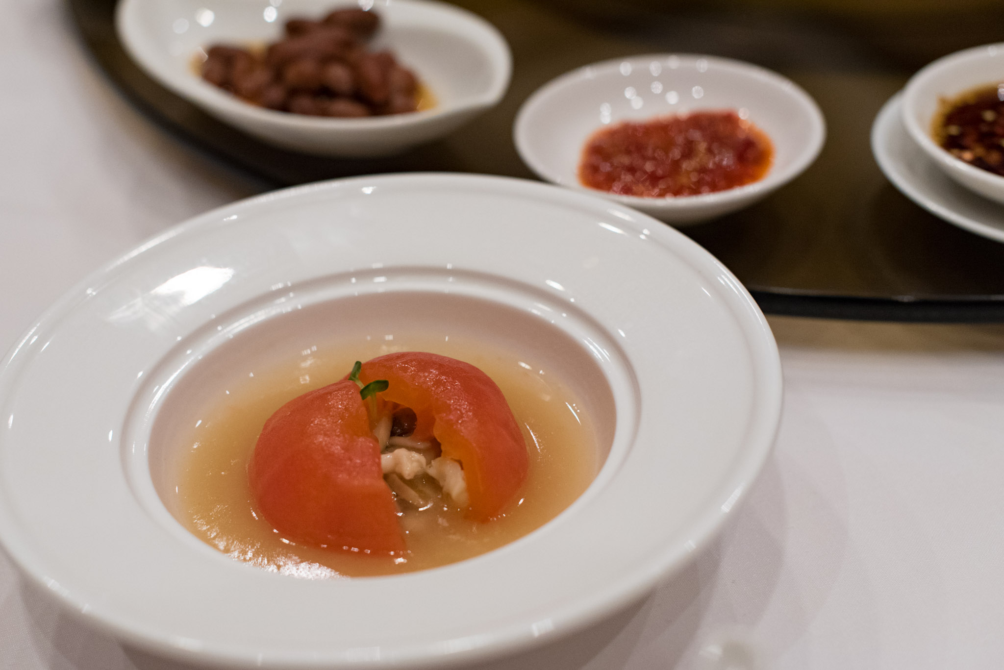 Stewed Tomato with Assorted MushroomsWan Hao Chinese Restaurant -&nbsp;Singapore Marriott Tang Plaza Hotel