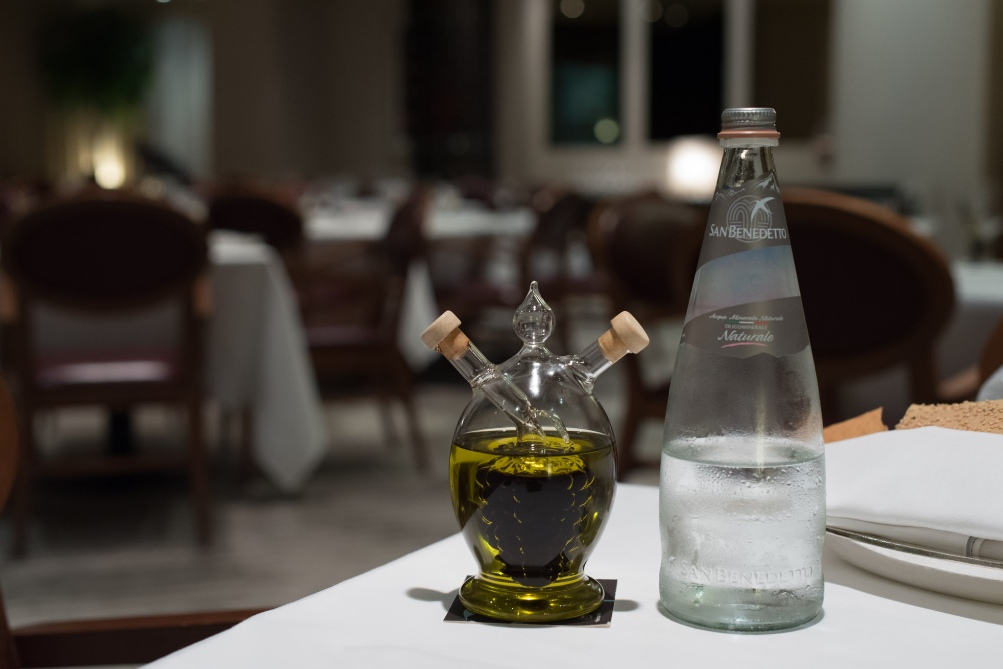 Olive Oil and WaterDOMVS, The Italian Restaurant - Sheraton Towers Singapore
