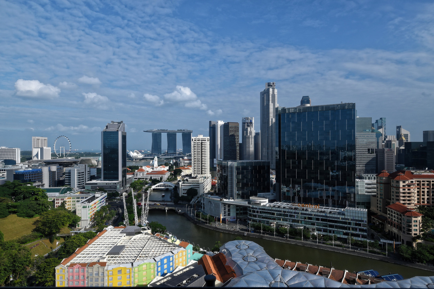 View from the RoomNovotel Singapore Clarke Quay