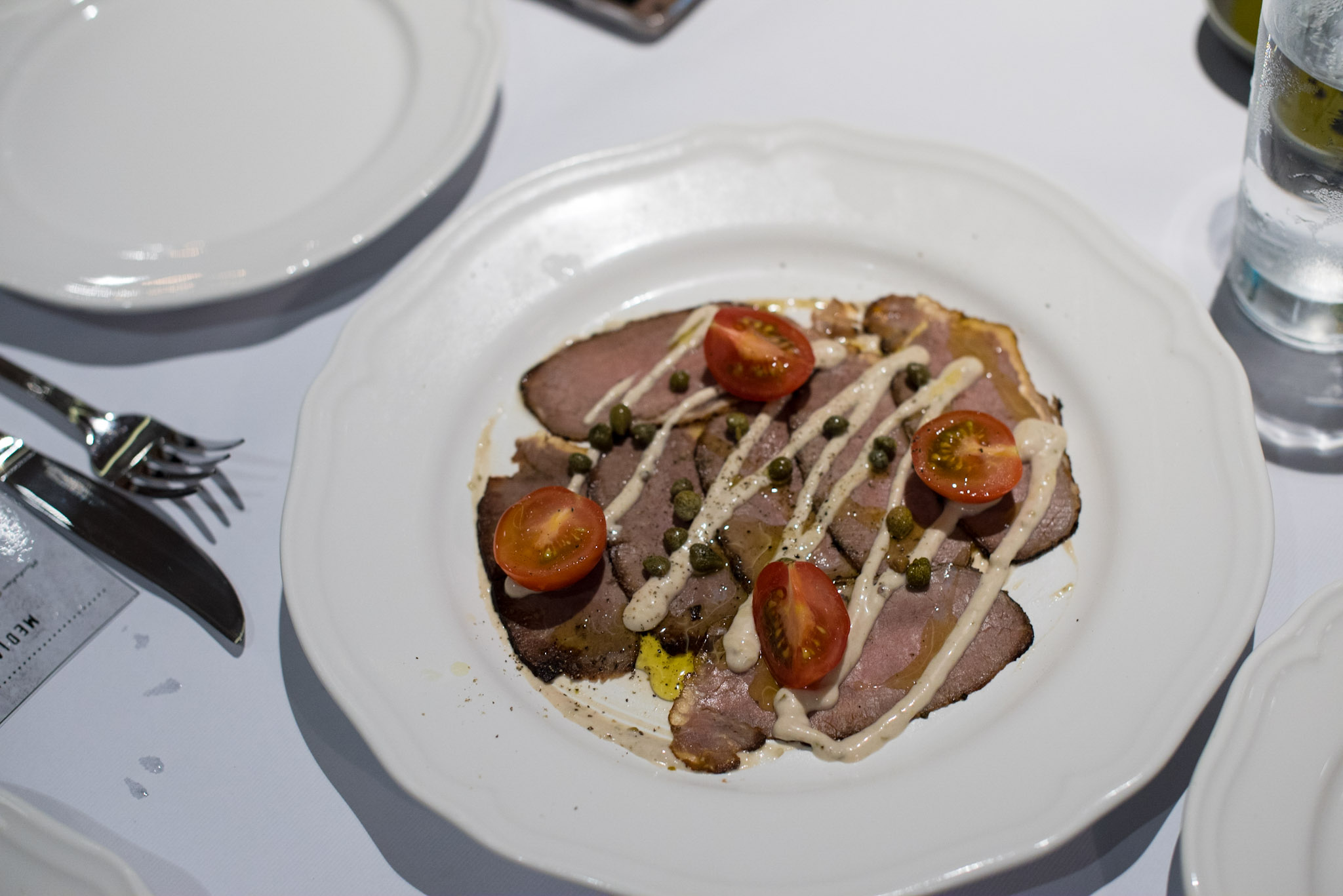 Vitello Tonnato, Thinly Sliced Roasted Veal Loin with Light Tuna Sauce (S$24++) District 10 Suntec City