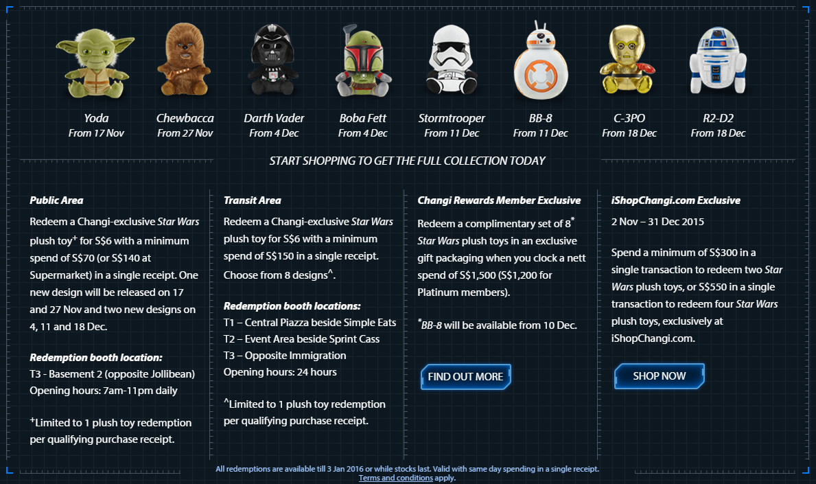 Take Home Star Wars Plush | Photo Credit: Changi Airport Singapore