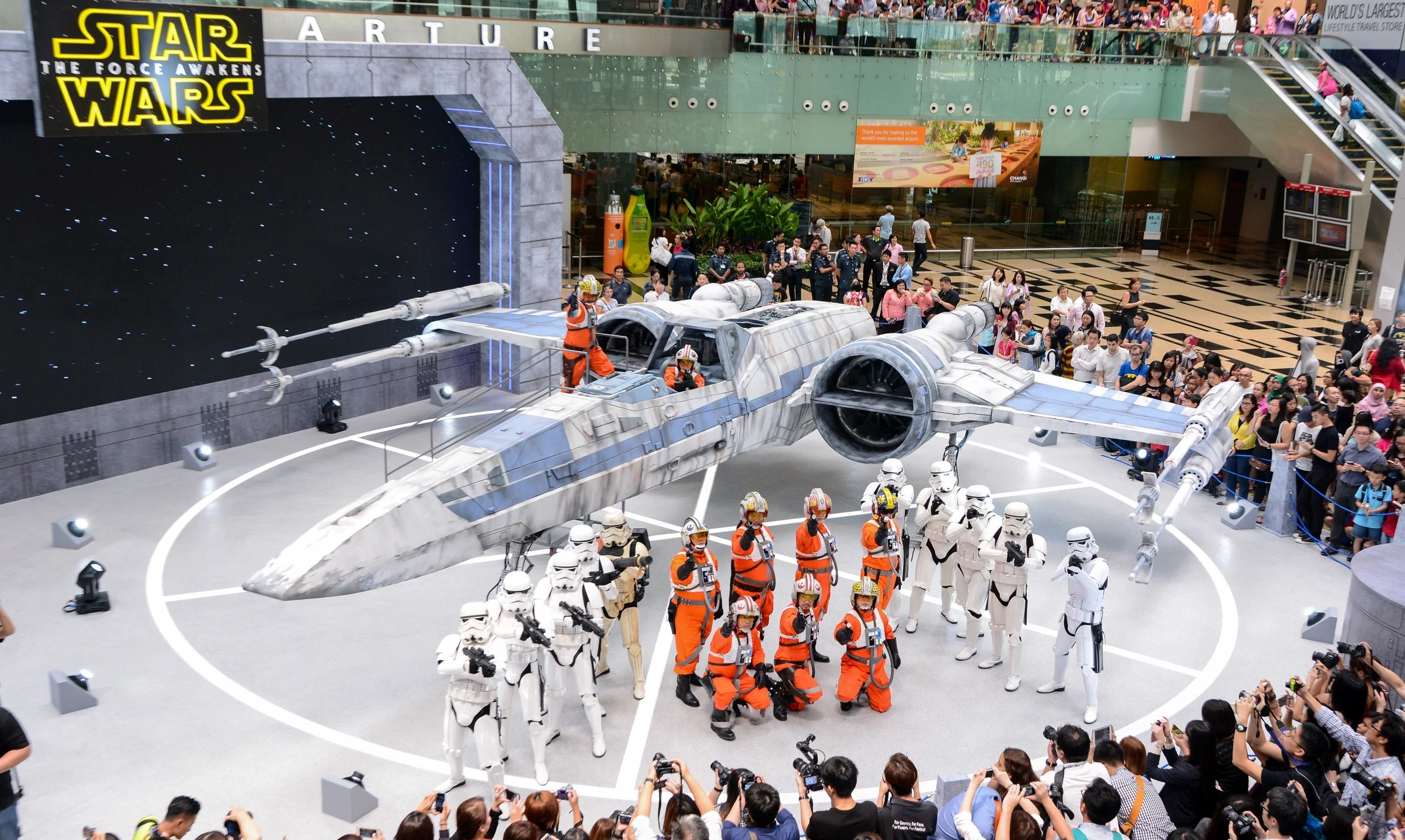 Changi Airport welcomes Star Wars X-wing™ and TIE fighter™