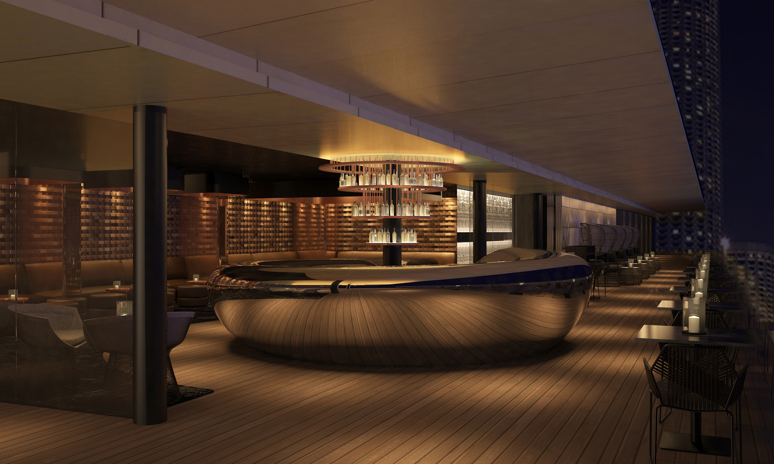Sculptural Bar | Photo Credit: Smoke & Mirrors