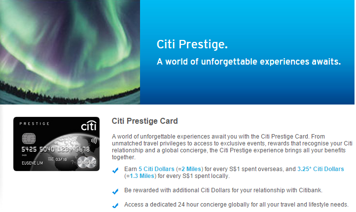 Citi Prestige Card