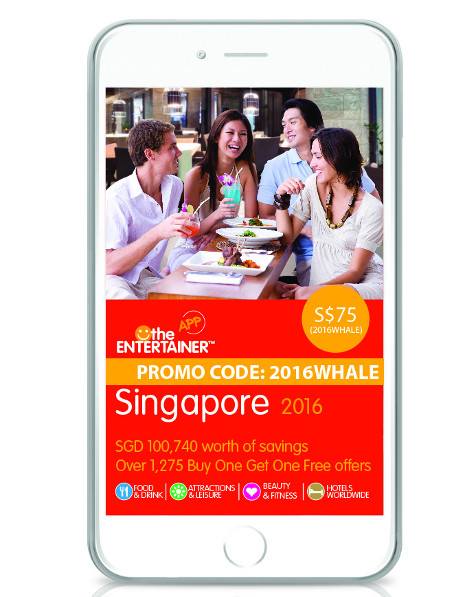 2016 Entertainer Promo Code: 2016WHALE (Save S$10!)