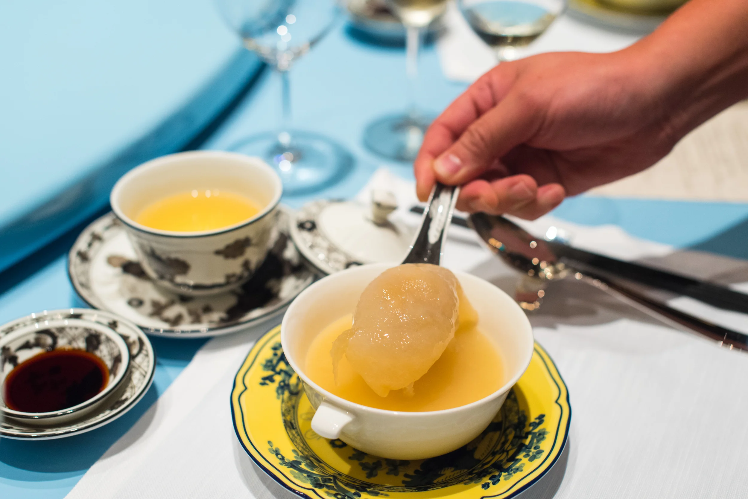 Double-boiled Cartilage Soup, Sea Cucumber, Stuffed Bird’s Nest, Chicken Summer Pavilion - The Ritz-Carlton, Millenia Singapore