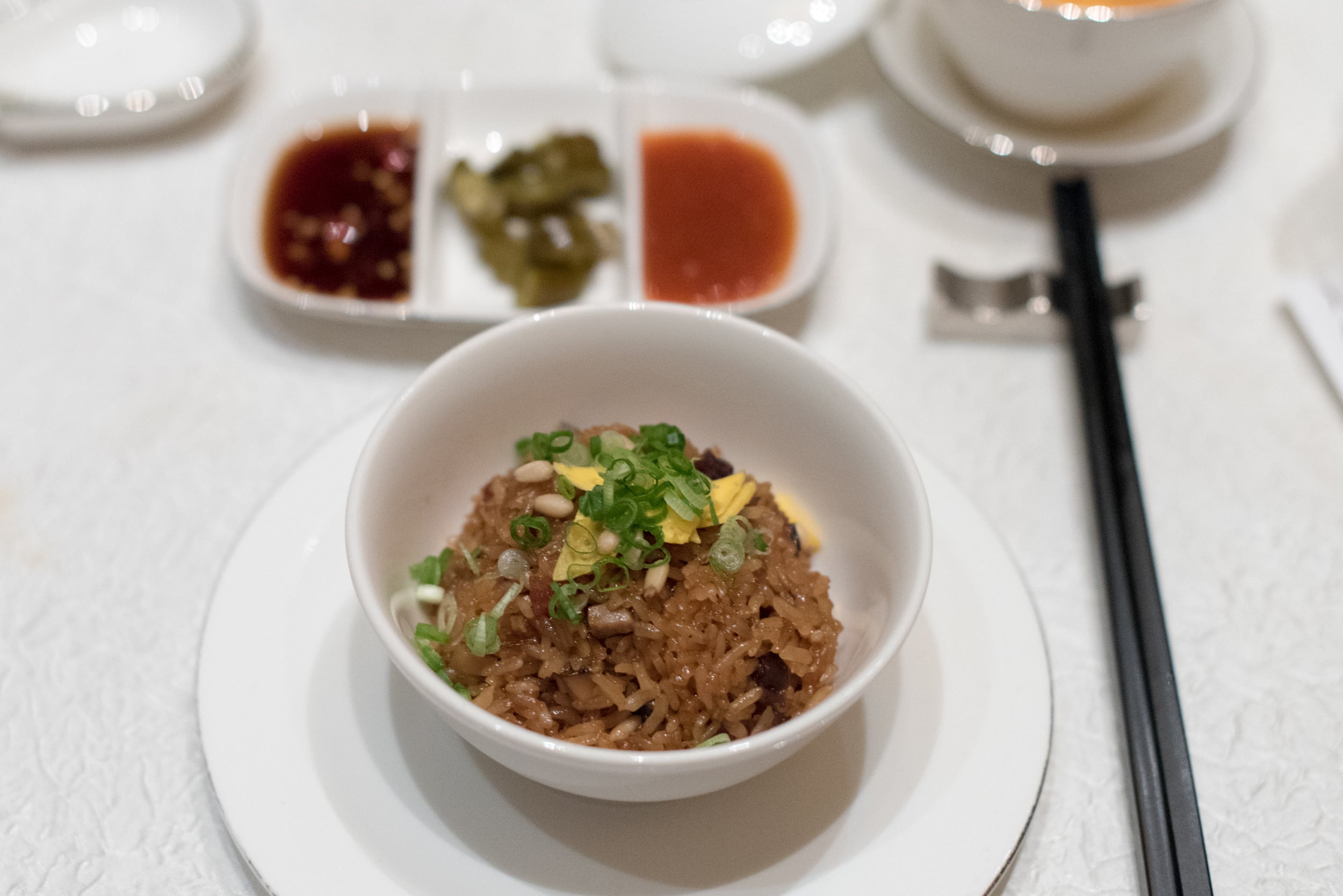 Fragrant Wok-fried Glutinous Rice with Chinese SausageJade - The Fullerton Hotel