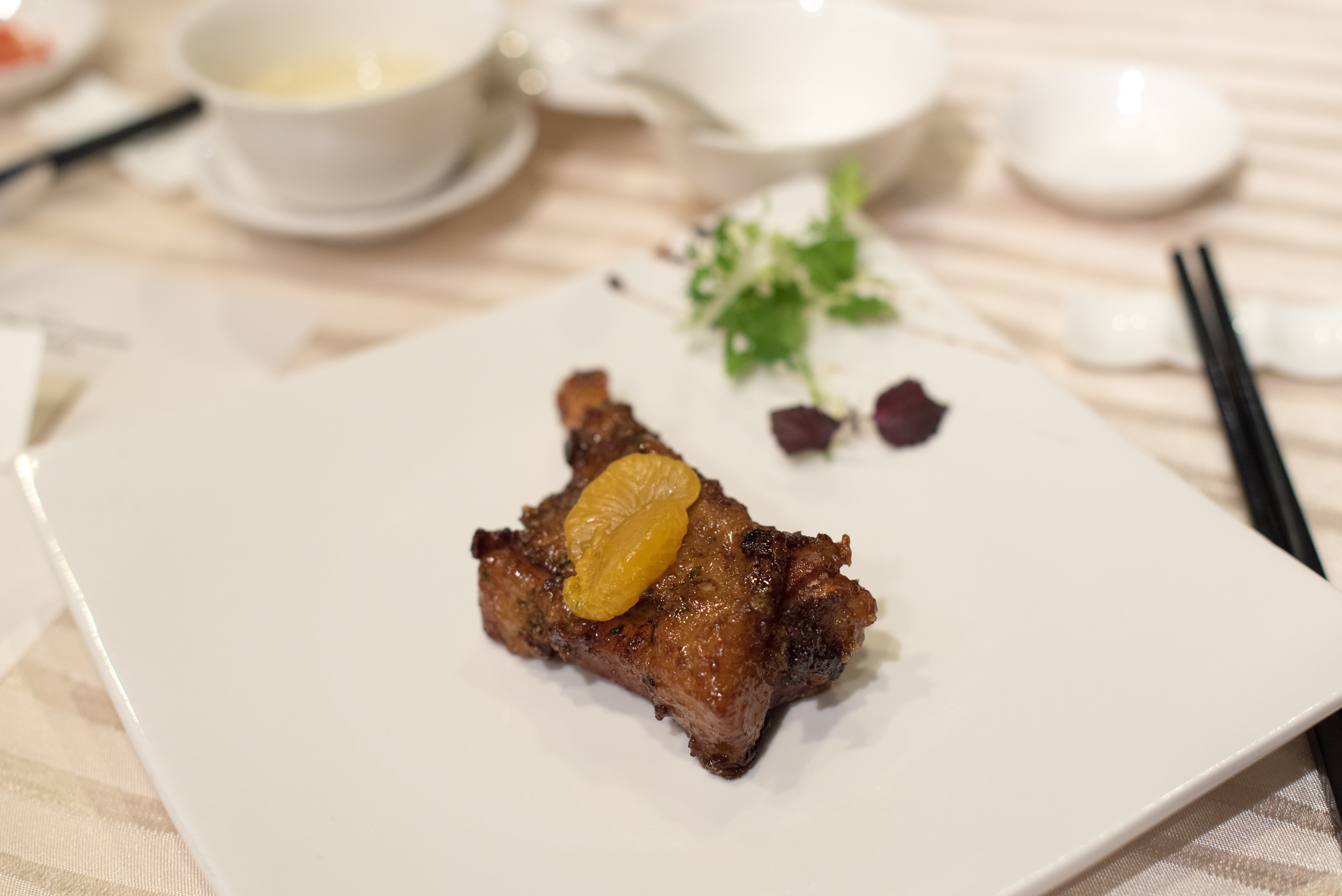 Pork Rib with Mandarin Orange Wan Hao - Singapore Marriott Tang Plaza Hotel