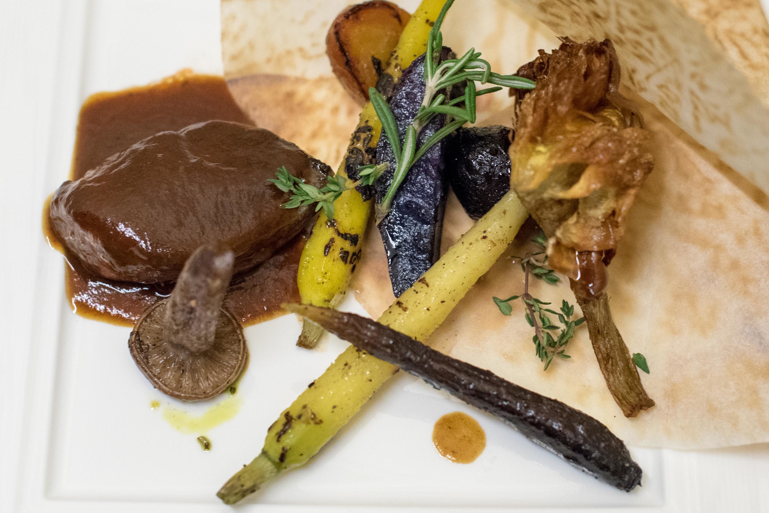 Roasted Pigeon in Parchment Paper with Seasonal Roast-baked Vegetable - 2016 BasilissimoBasilico - Regent Singapore