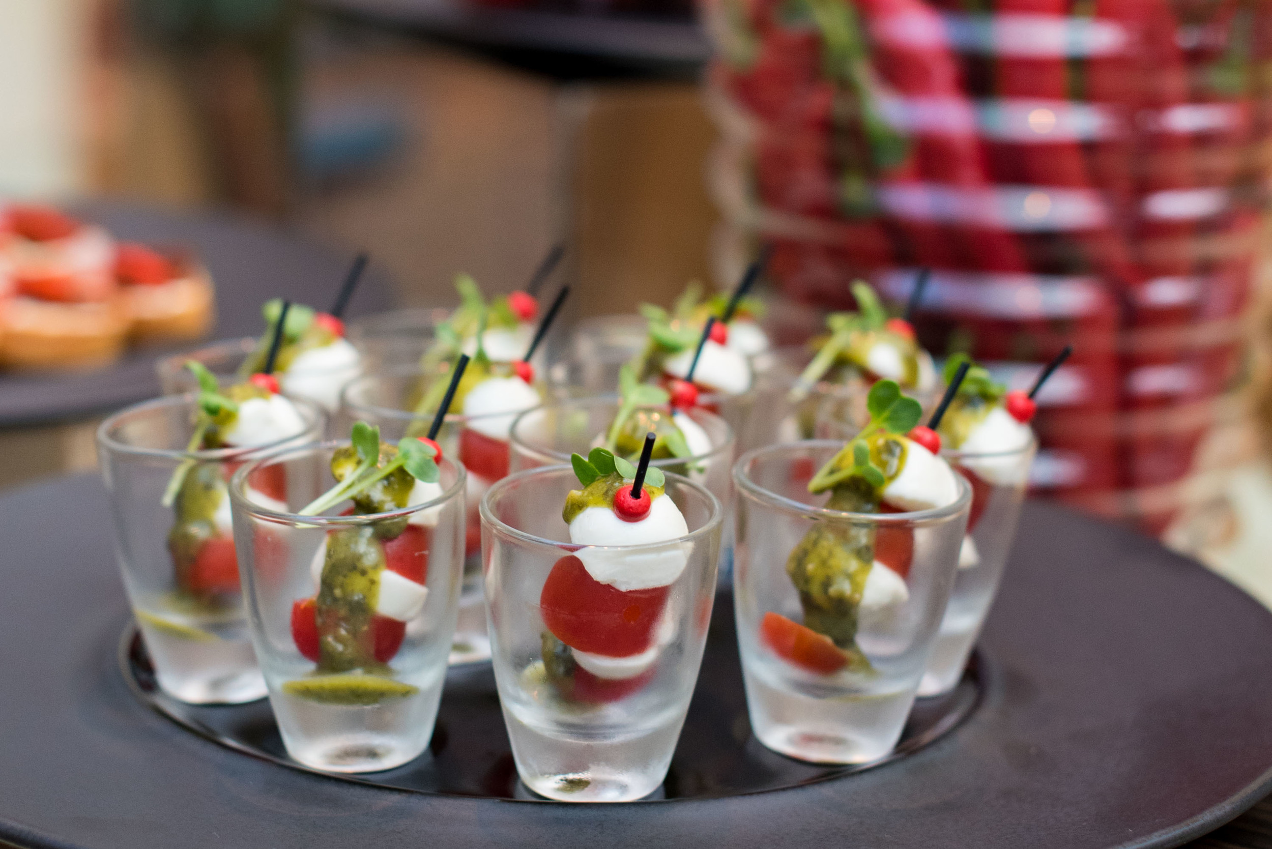 Tomato Mozzarella Skewer - The Aperitivo TraditionChihuly Lounge - The Ritz-Carlton, Millenia Singapore