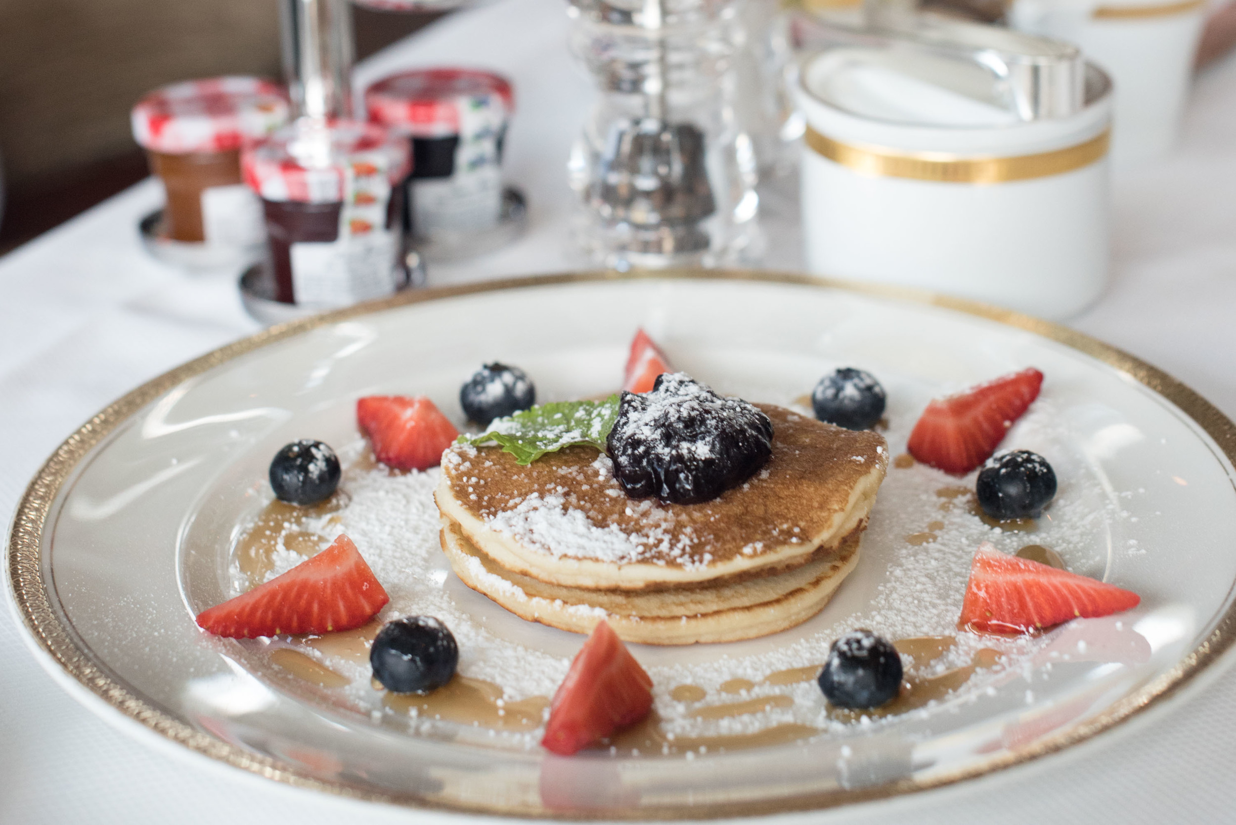 Pancake with Maple Syrup and Butter - Breakfast Valley Wing - Shangri-La Hotel, Singapore