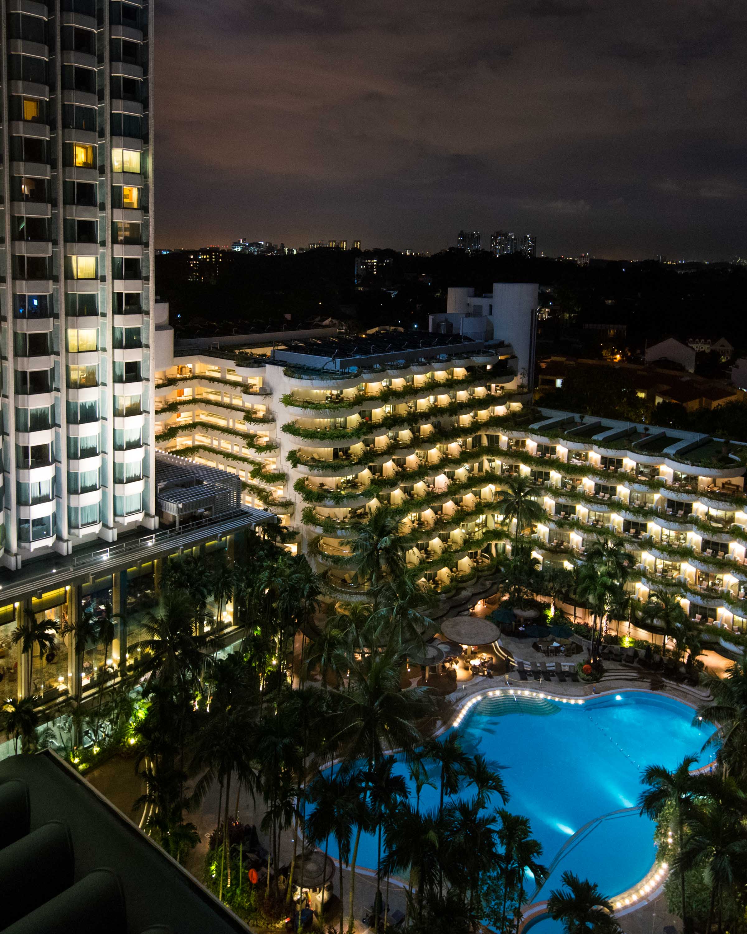 View from the Bedroom - Deluxe RoomValley Wing - Shangri-La Hotel, Singapore