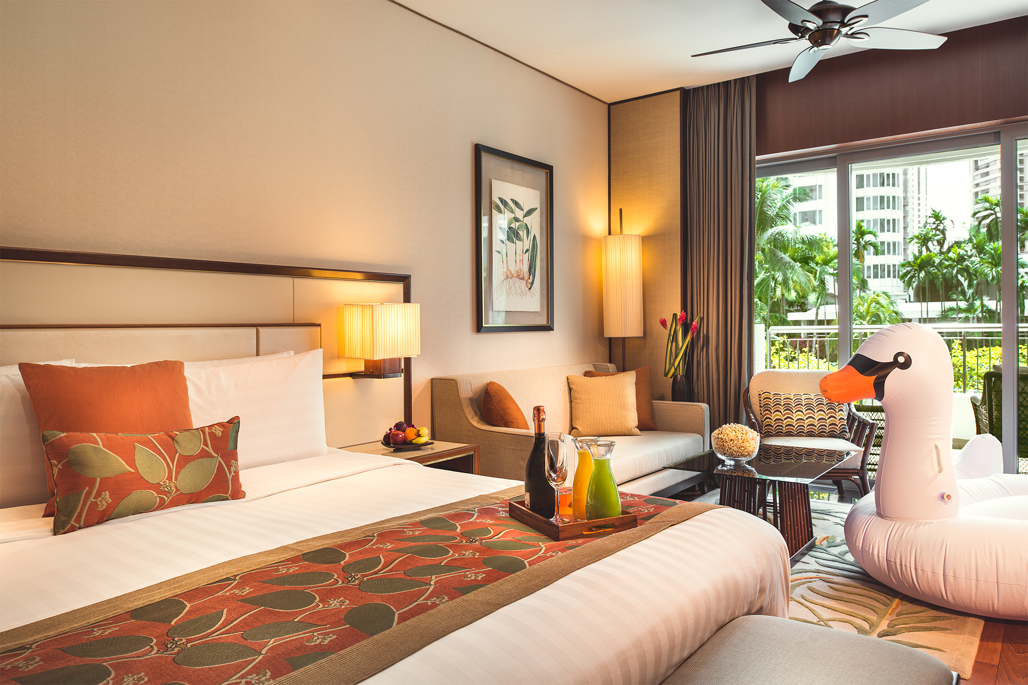 Garden Wing Deluxe Room &nbsp;| Photo Credit: Shangri-La Hotel, Singapore