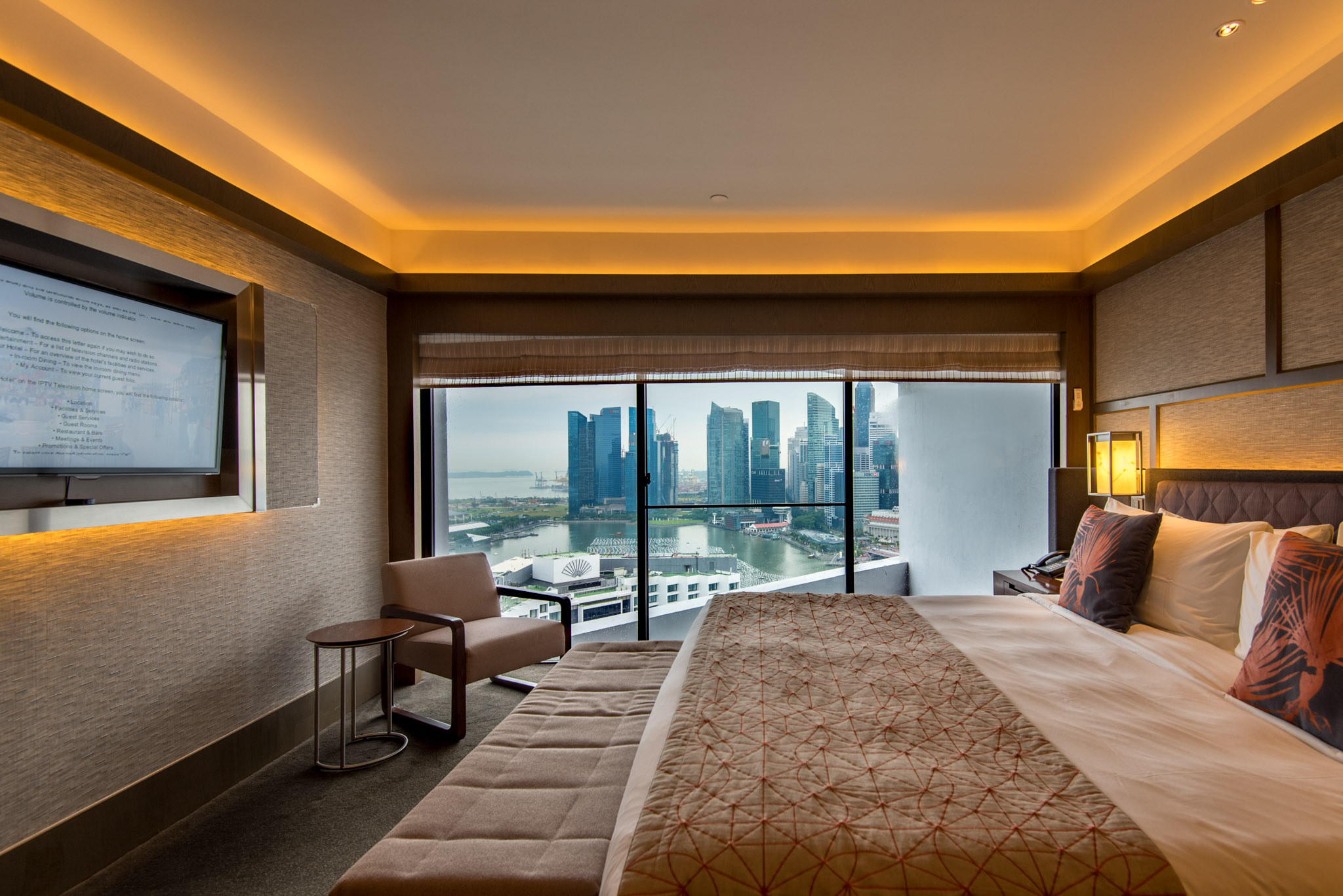 BedroomPacific Harbour Studio - Pan Pacific Singapore