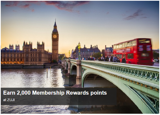 Save 12% off Hotels + 2,000 Membership Rewards Points on Zuji