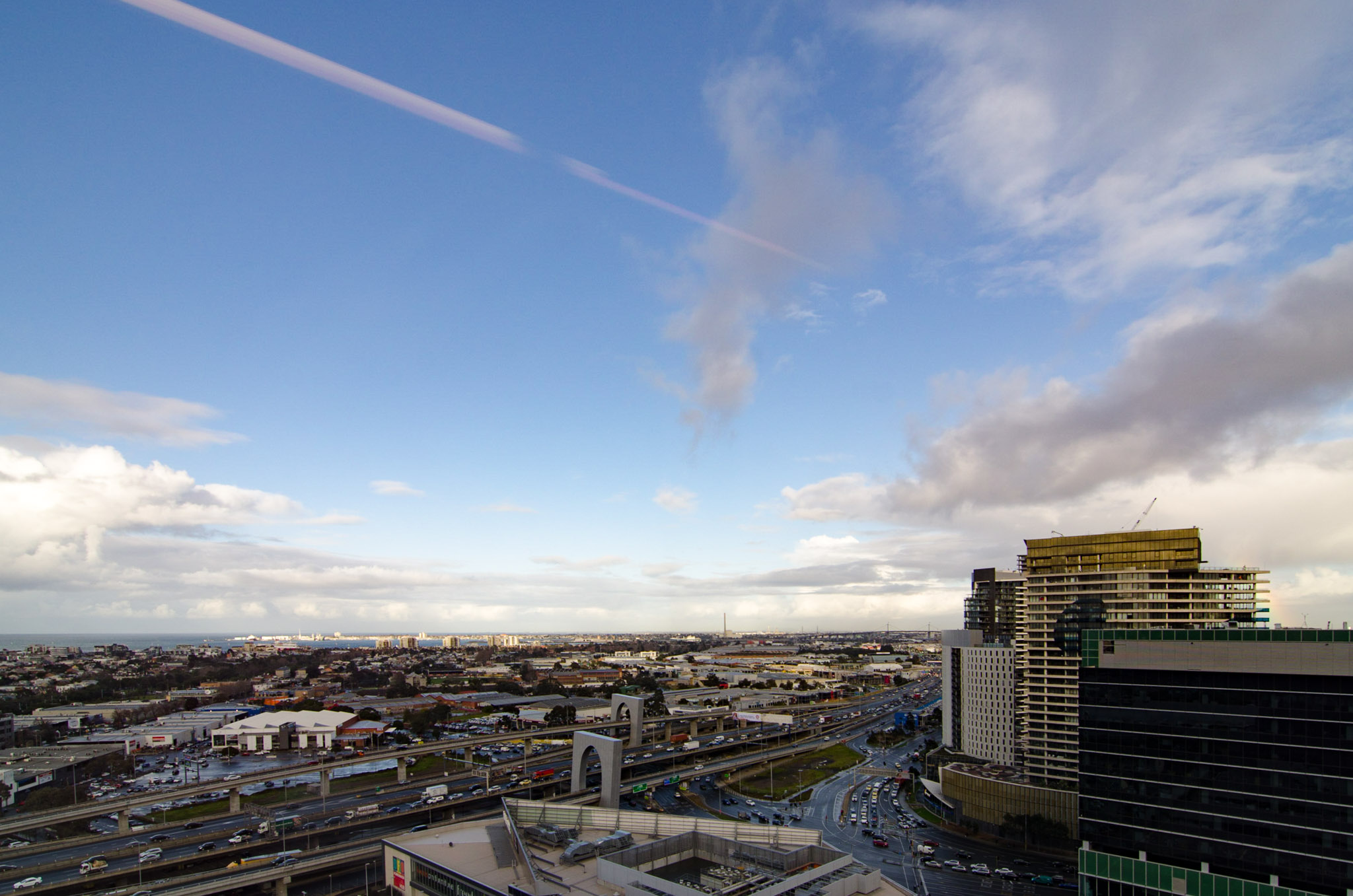 View from the Hilton Melbourne South Wharf